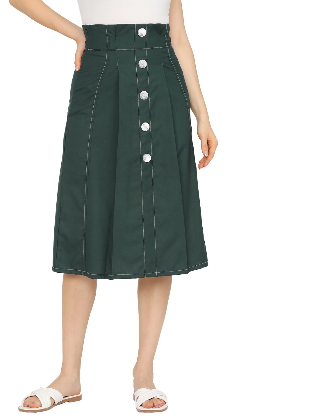 Tokyo Talkies Polyester Bland Western Skirt by Prixsa.com