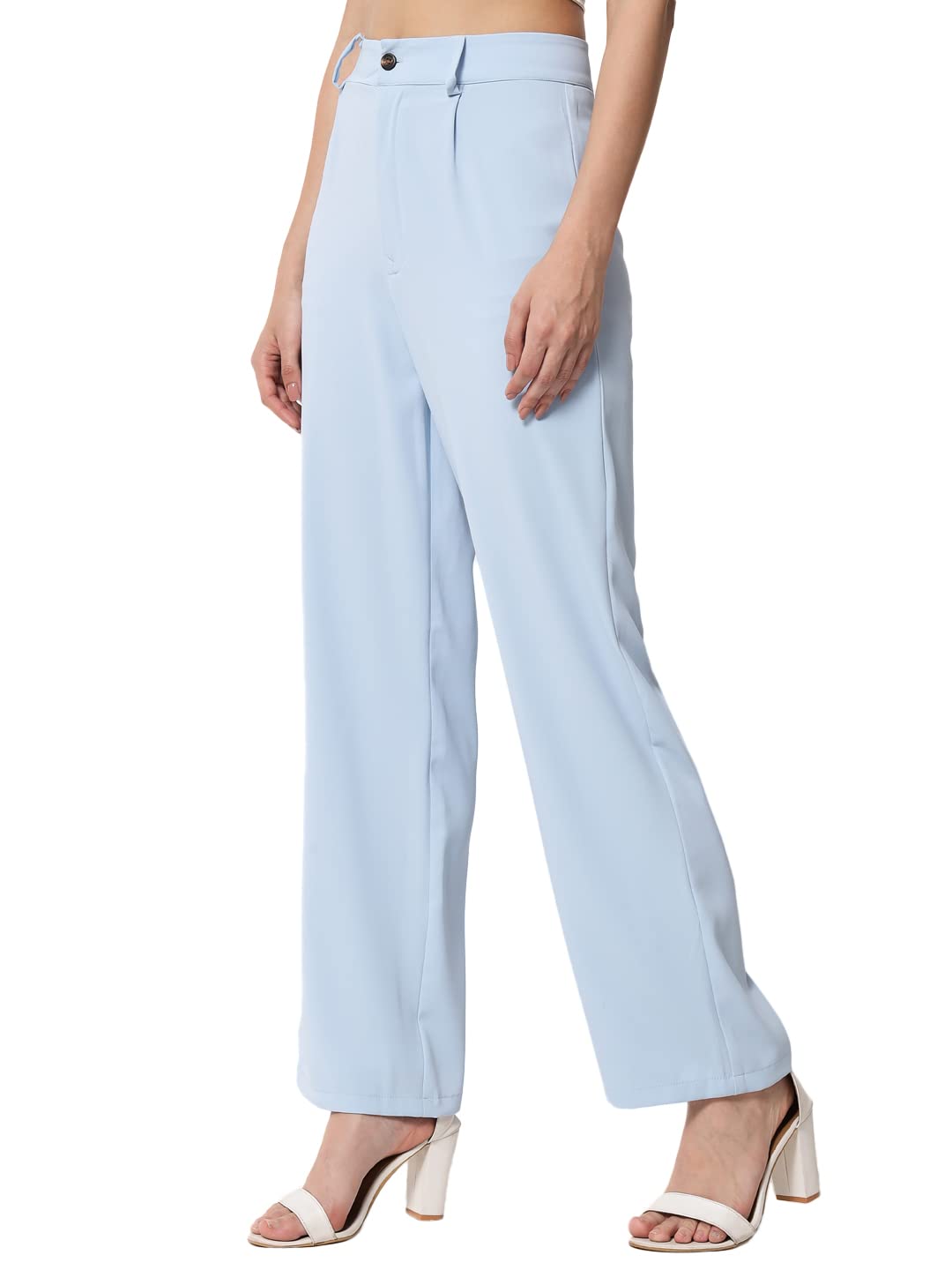 KOTTY Women's Straight Fit Mid Rise Trouser by Prixsa.com - Image 2