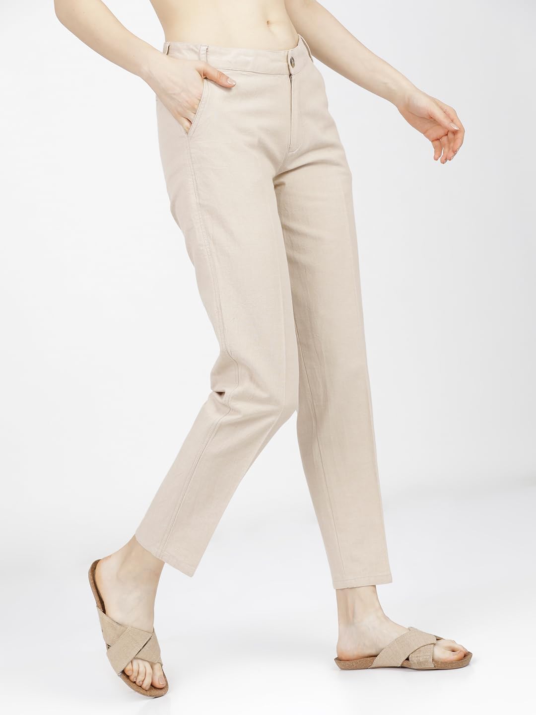 Tokyo Talkies Women's Tapered Casual Pants by Prixsa.com - Image 4