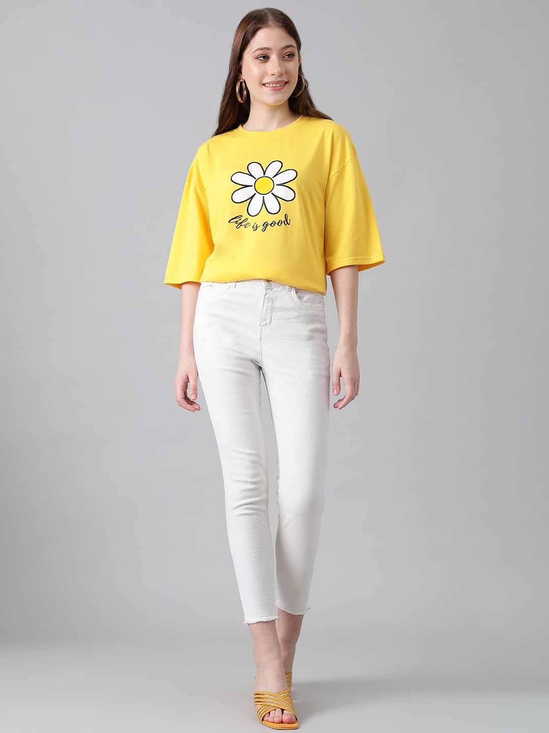 KOTTY Women’s Solid Slim Fit T-Shirt – Classic Round Neck, Stretchable Cotton Tee by Prixsa.com - Image 7