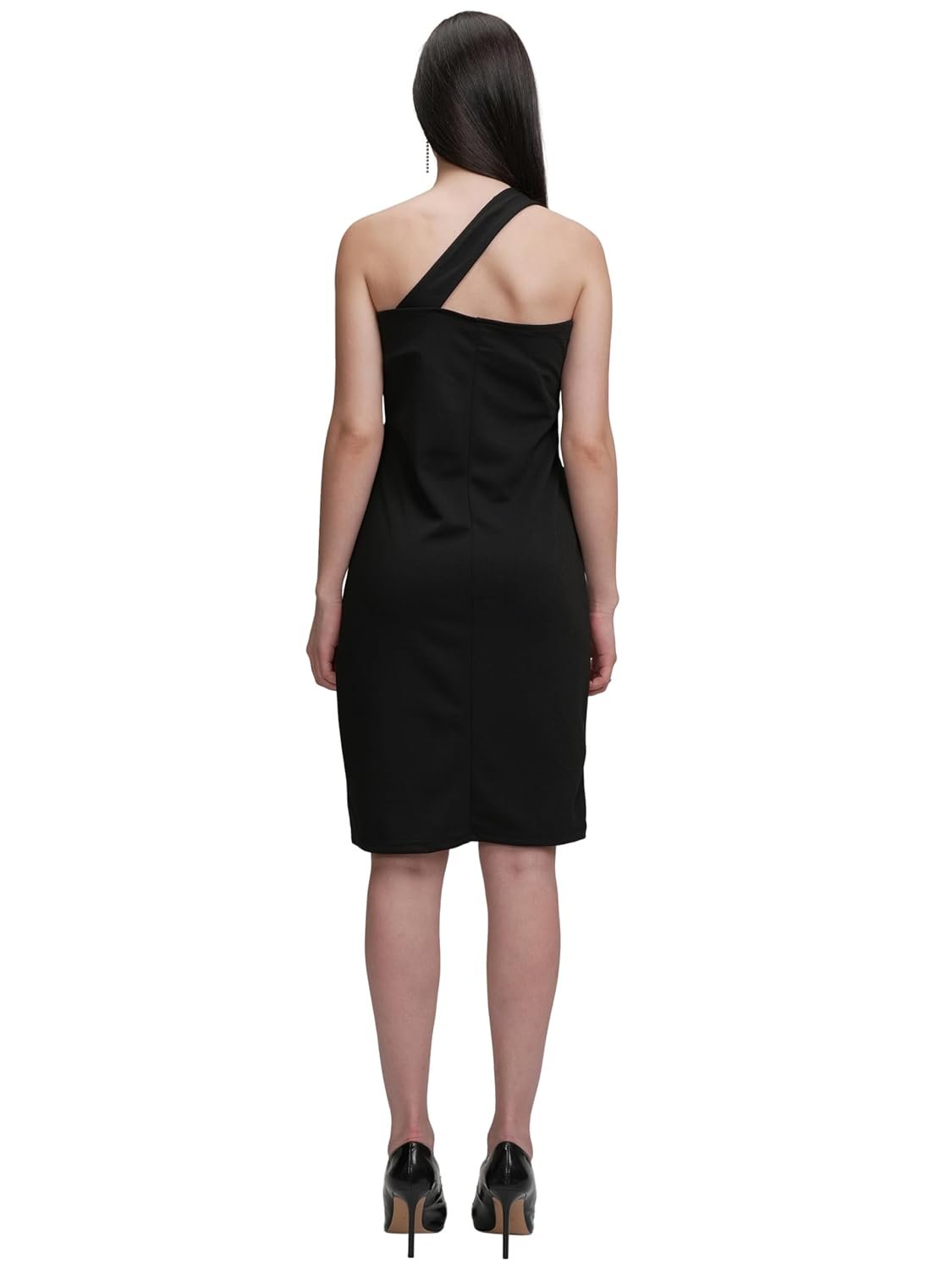 Tokyo Talkies Women's Dresses for Women | One Shoulder | Cut-Out Detail | Bodycon Sheath | Above Knee Dress | Chic & Stylish by Prixsa.com - Image 3