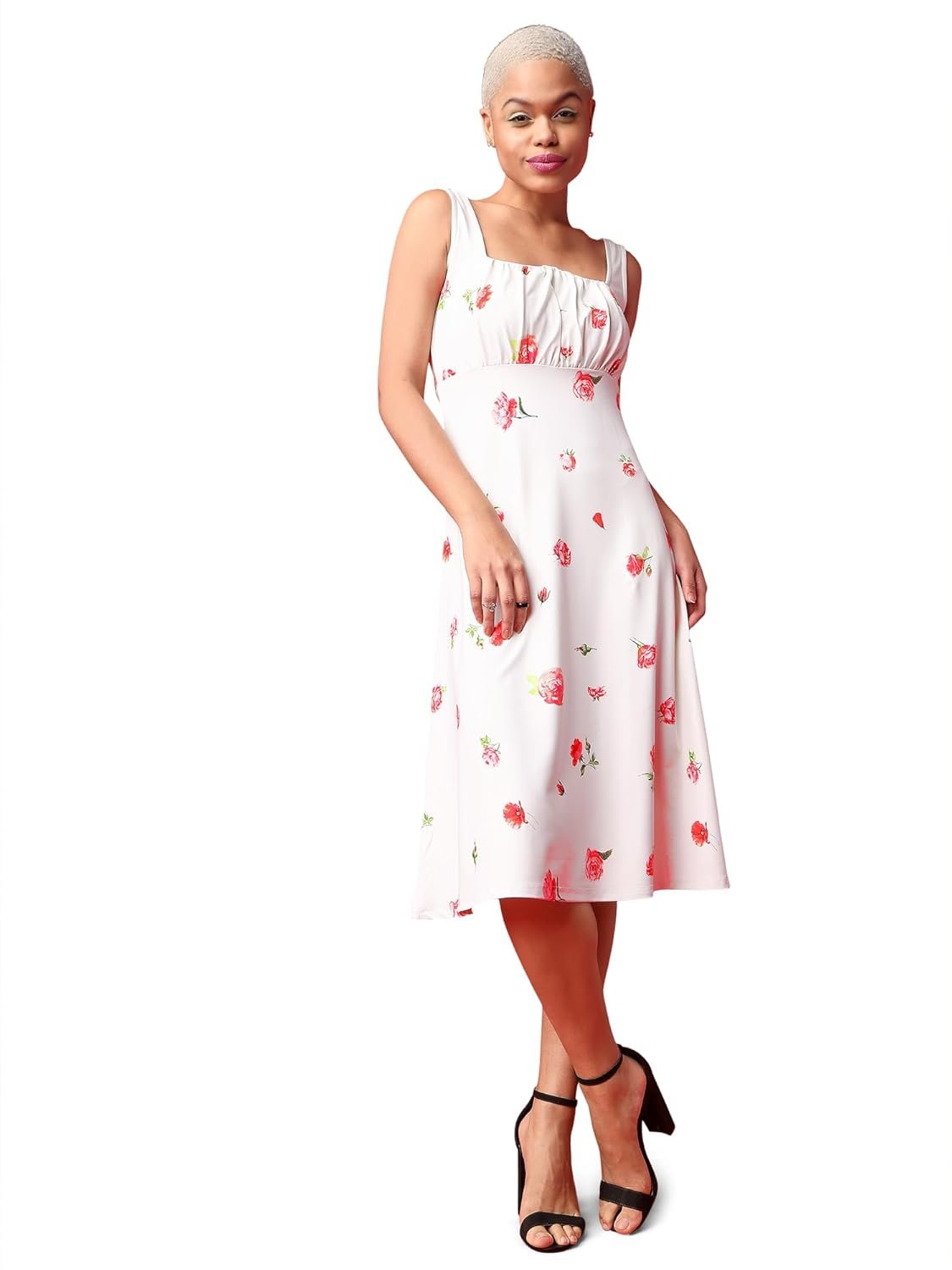 PURVAJA Women’s Fit & Flare Knee Length Dress (Wini-099-102) by Prixsa.com