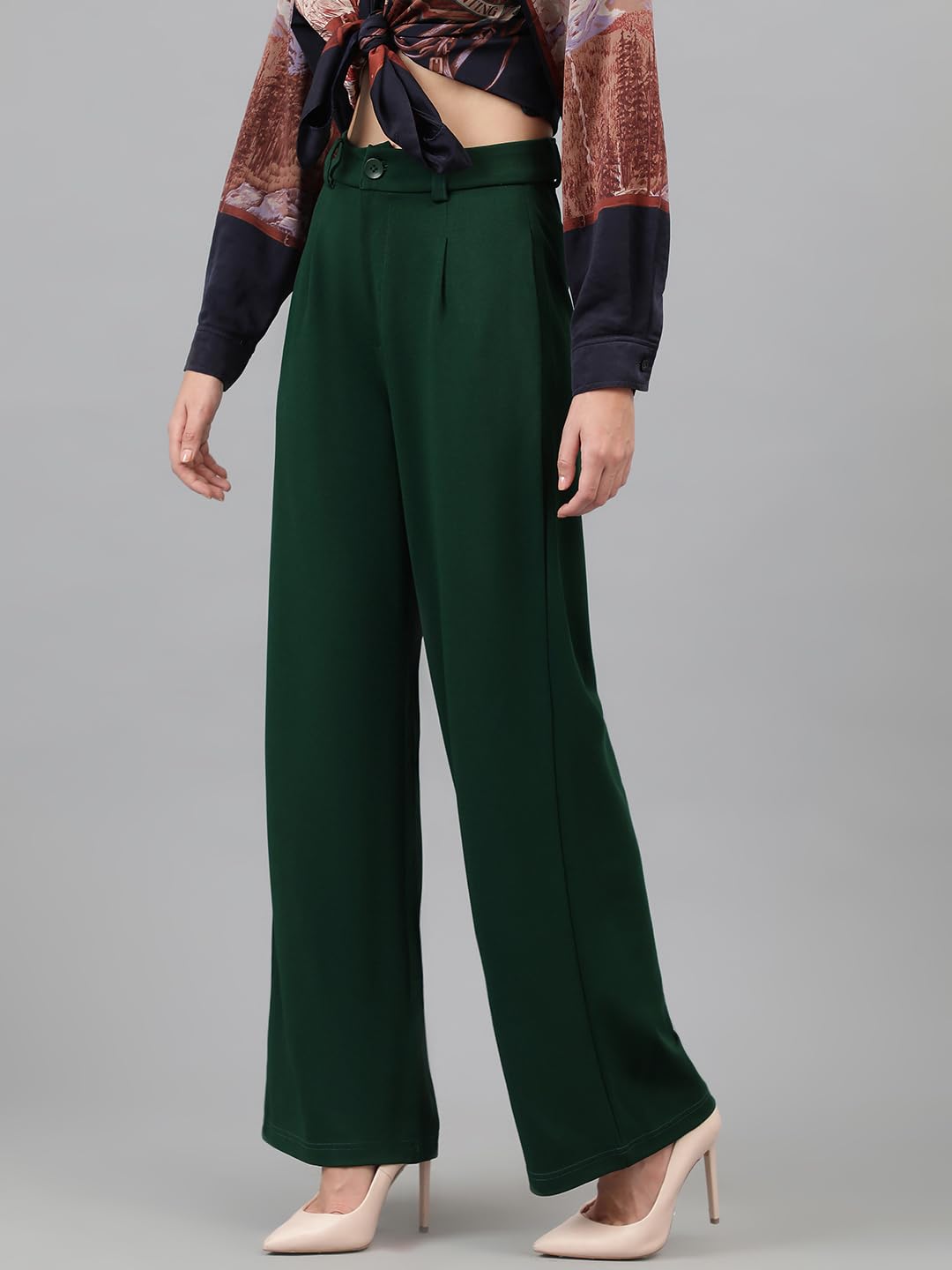 KOTTY Women's Straight Fit Mid Rise Trouser by Prixsa.com - Image 7