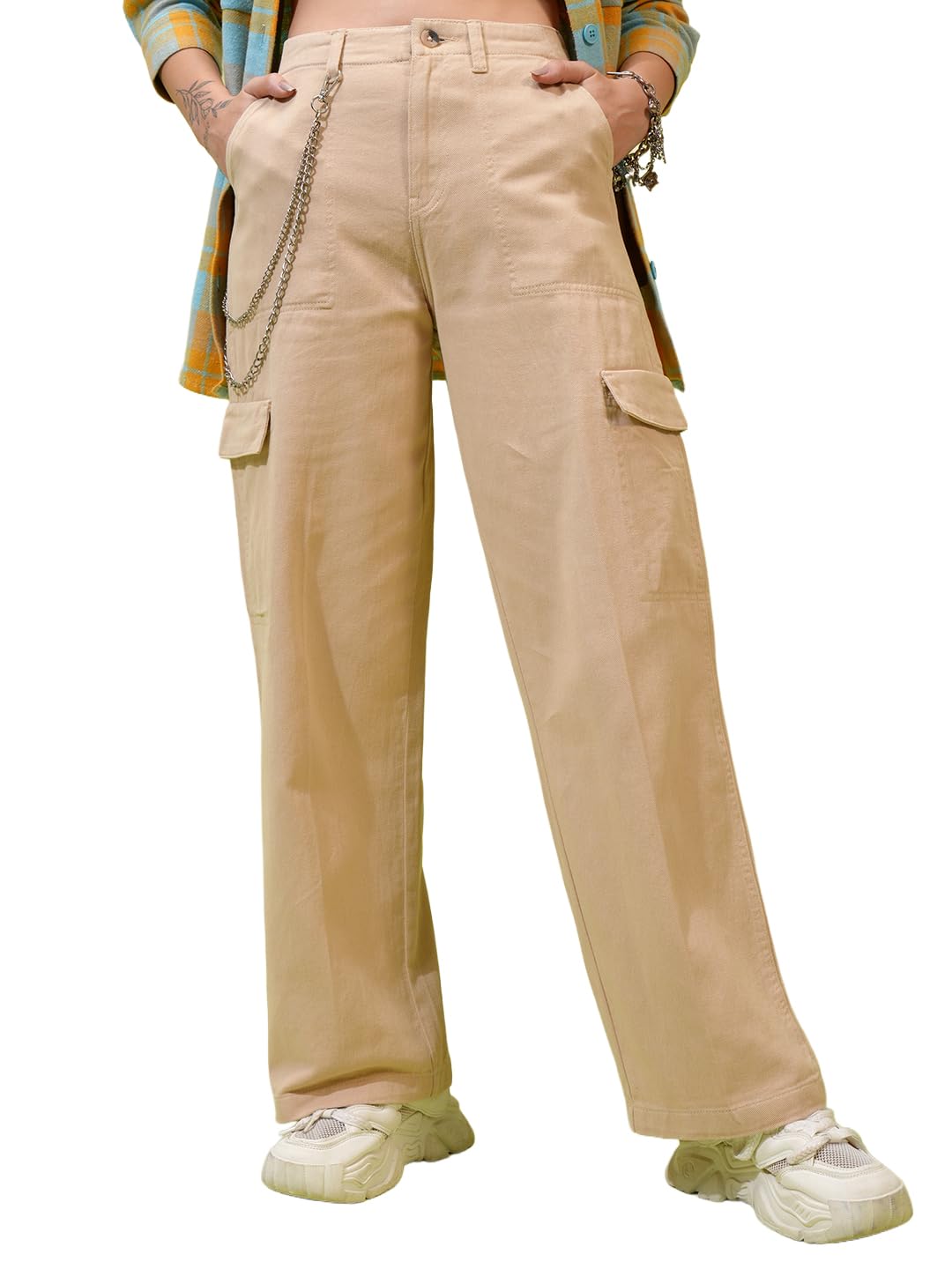 Tokyo Talkies Women's Flared Casual Pants by Prixsa.com