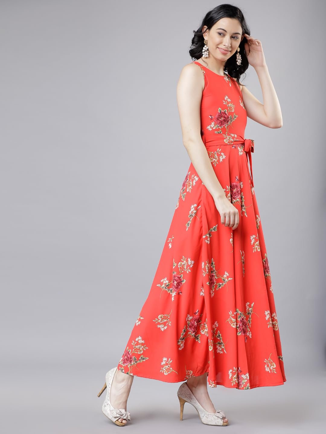 Tokyo Talkies Women's Sleeveless Boat Neck Printed Dresses | Stylish Dresses | Casual Dresses by Prixsa.com - Image 4