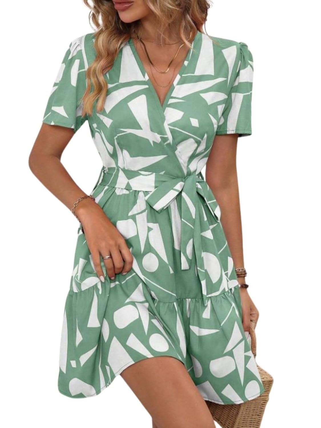 Leriya Fashion Women Fit and Flare Rayon Western Above The Knee Party Dress by Prixsa.com