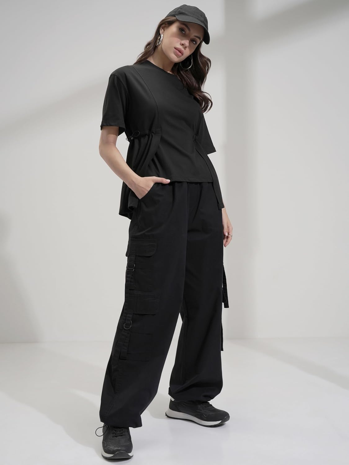 Tokyo Talkies Women's High Rise - Straight Fit Regular Trousers| Mid-Rise by Prixsa.com - Image 2