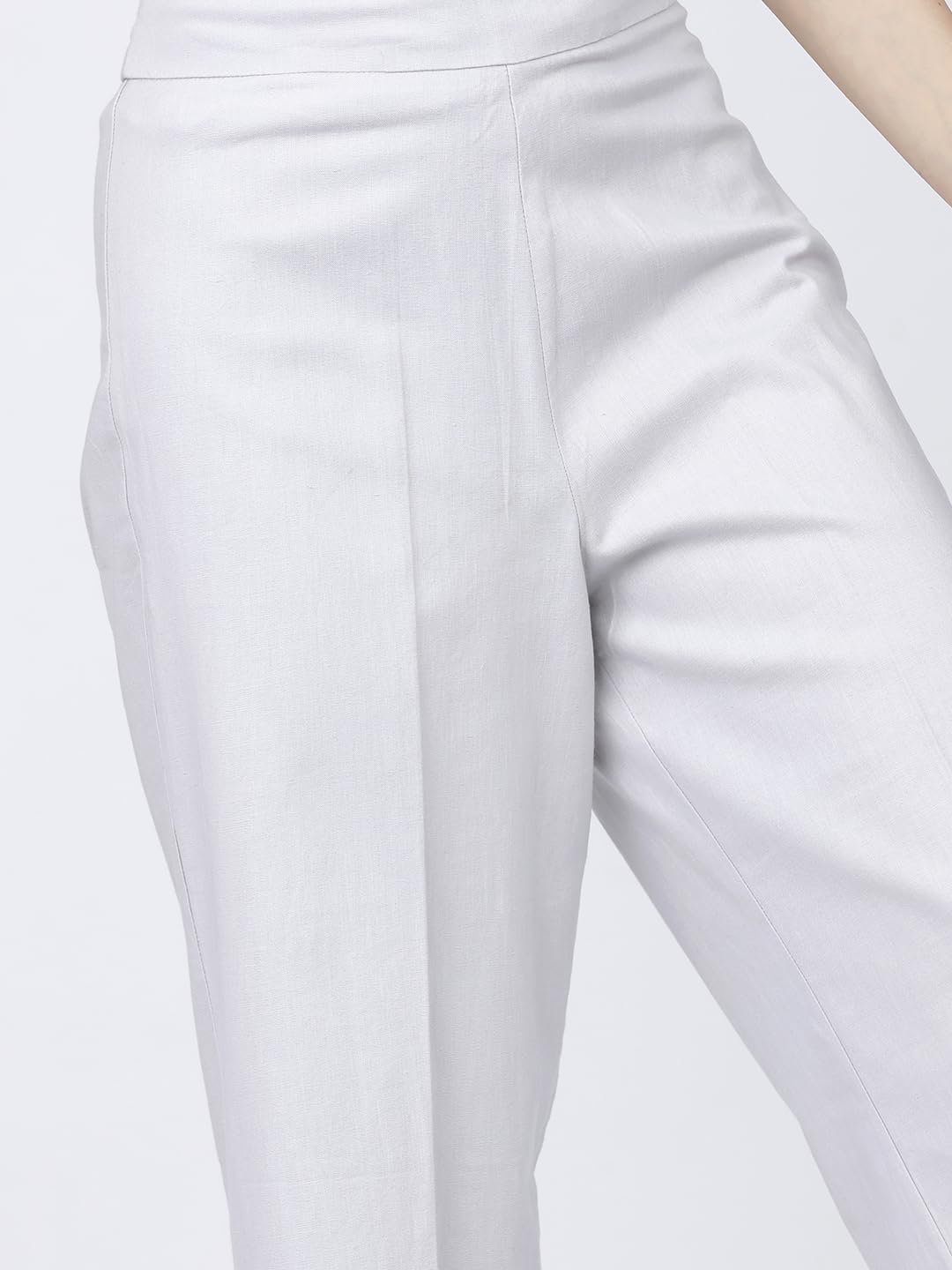Tokyo Talkies Women's Flared Wide Leg Trousers | Stretchable Trousers| High-Rise by Prixsa.com - Image 5