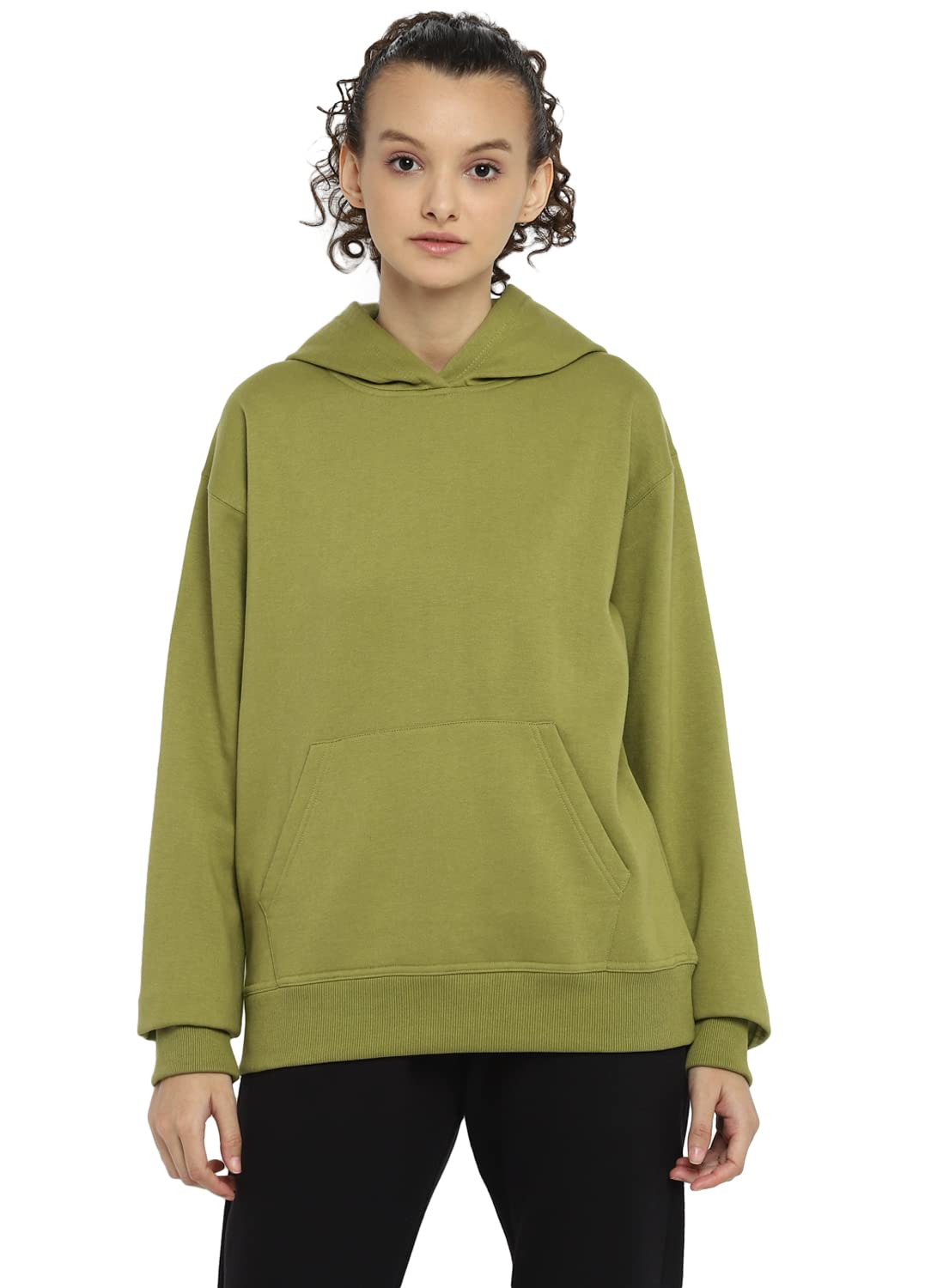 Alan Jones Clothing Women's Cotton Blend Hooded Neck Hoodies by Prixsa.com