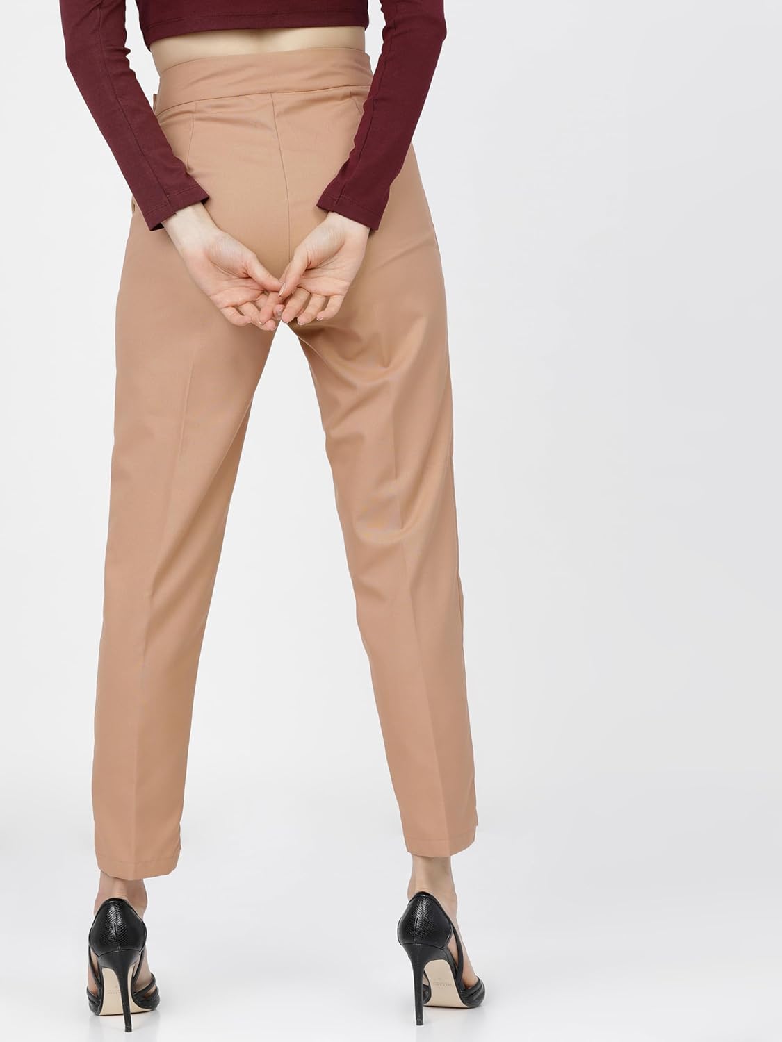 Tokyo Talkies Women's Tapered Casual Pants by Prixsa.com - Image 3