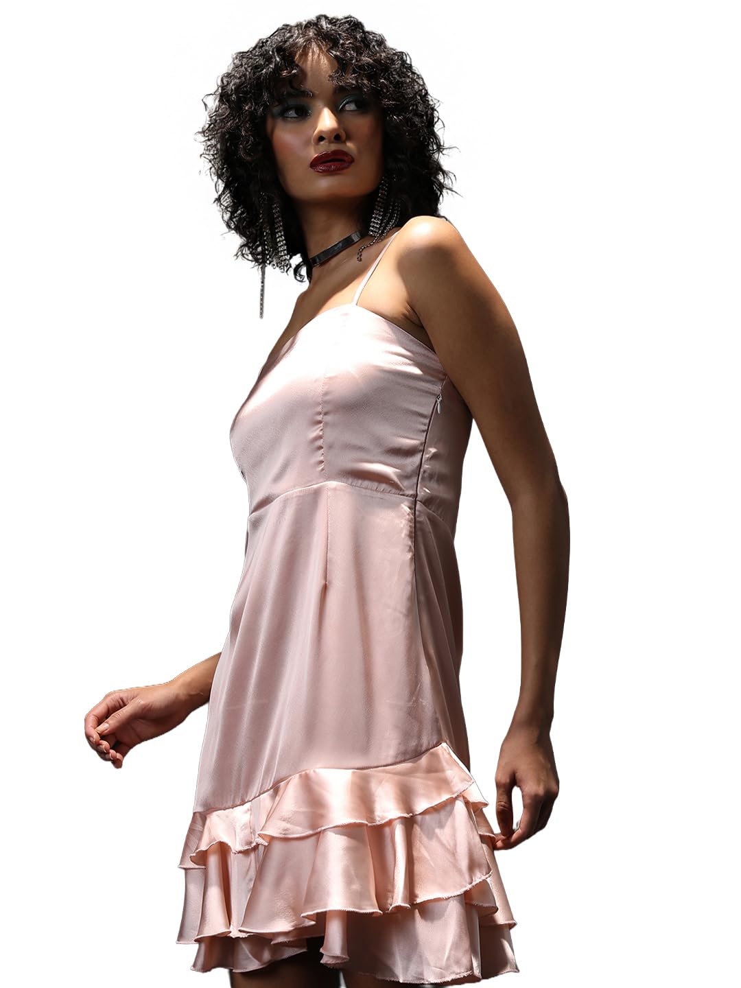 Tokyo Talkies Women's Sleeveless Square Neck Solid Dresses | Stylish Dresses | Party Dresses by Prixsa.com