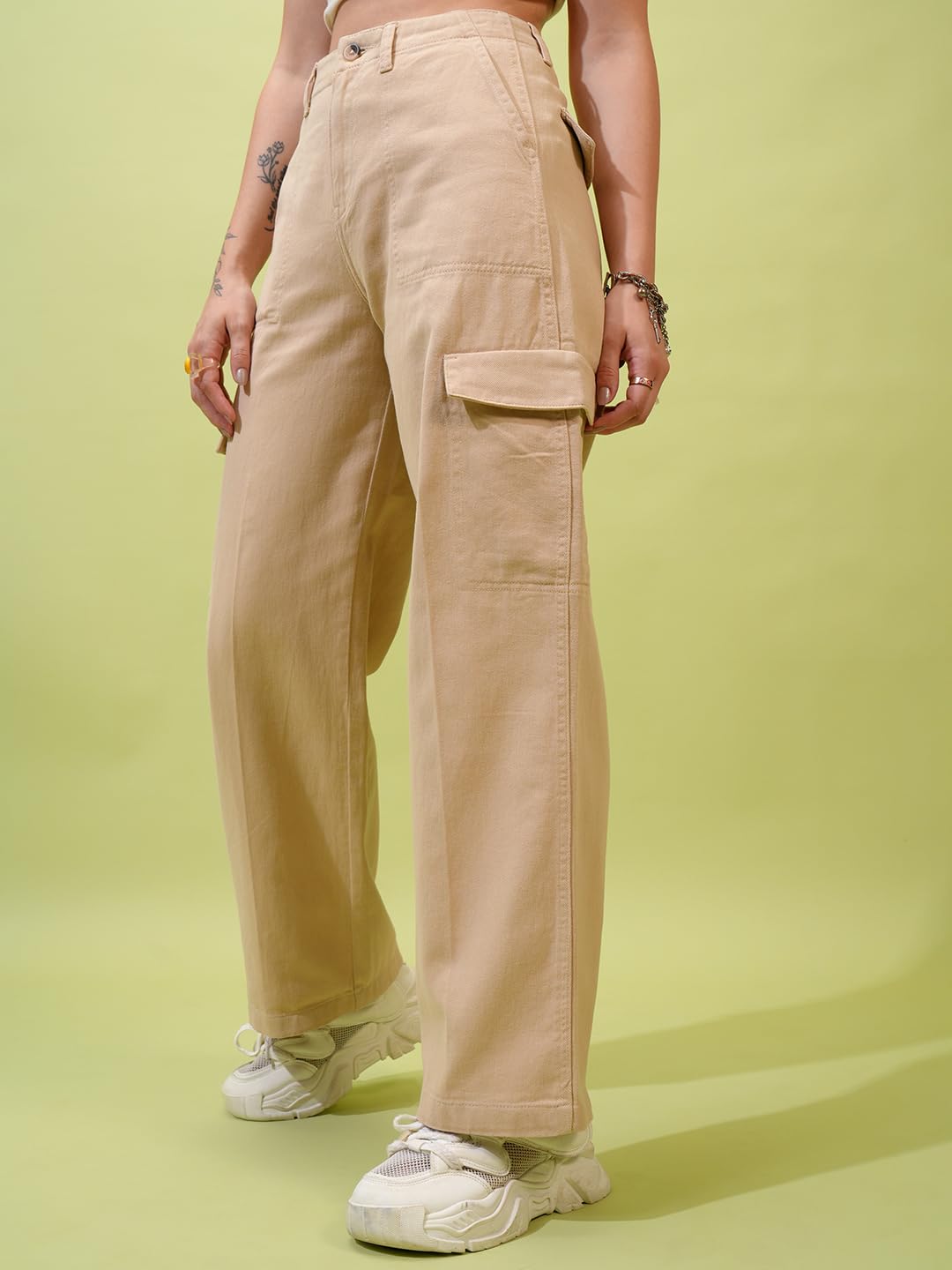 Tokyo Talkies Women's Flared Casual Pants by Prixsa.com - Image 6