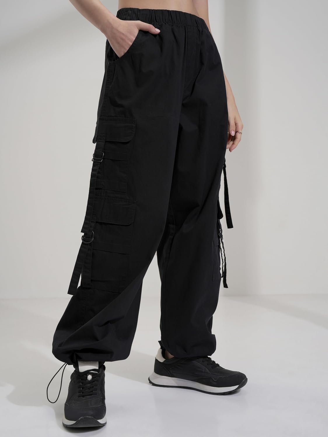 Tokyo Talkies Women's High Rise - Straight Fit Regular Trousers| Mid-Rise by Prixsa.com - Image 4