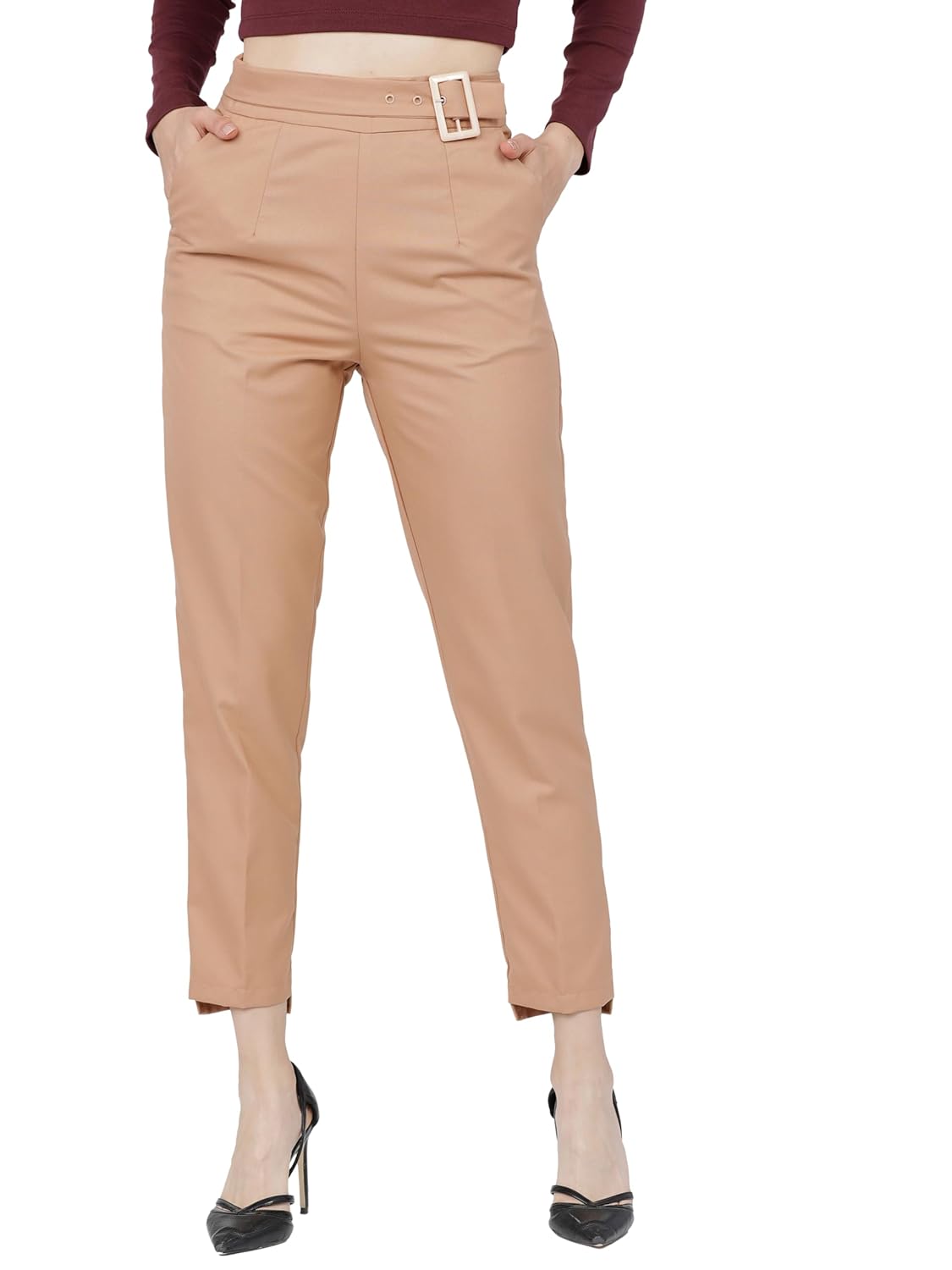 Tokyo Talkies Women's Tapered Casual Pants by Prixsa.com