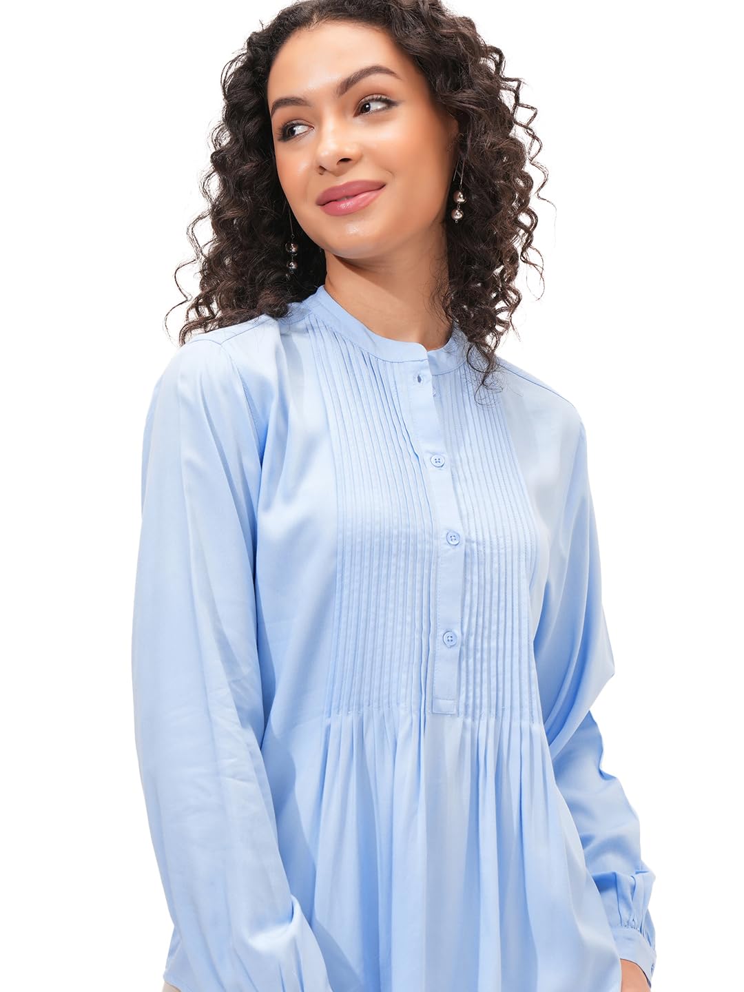 Tokyo Talkies Women's Solid Regular Fit Tops by Prixsa.com