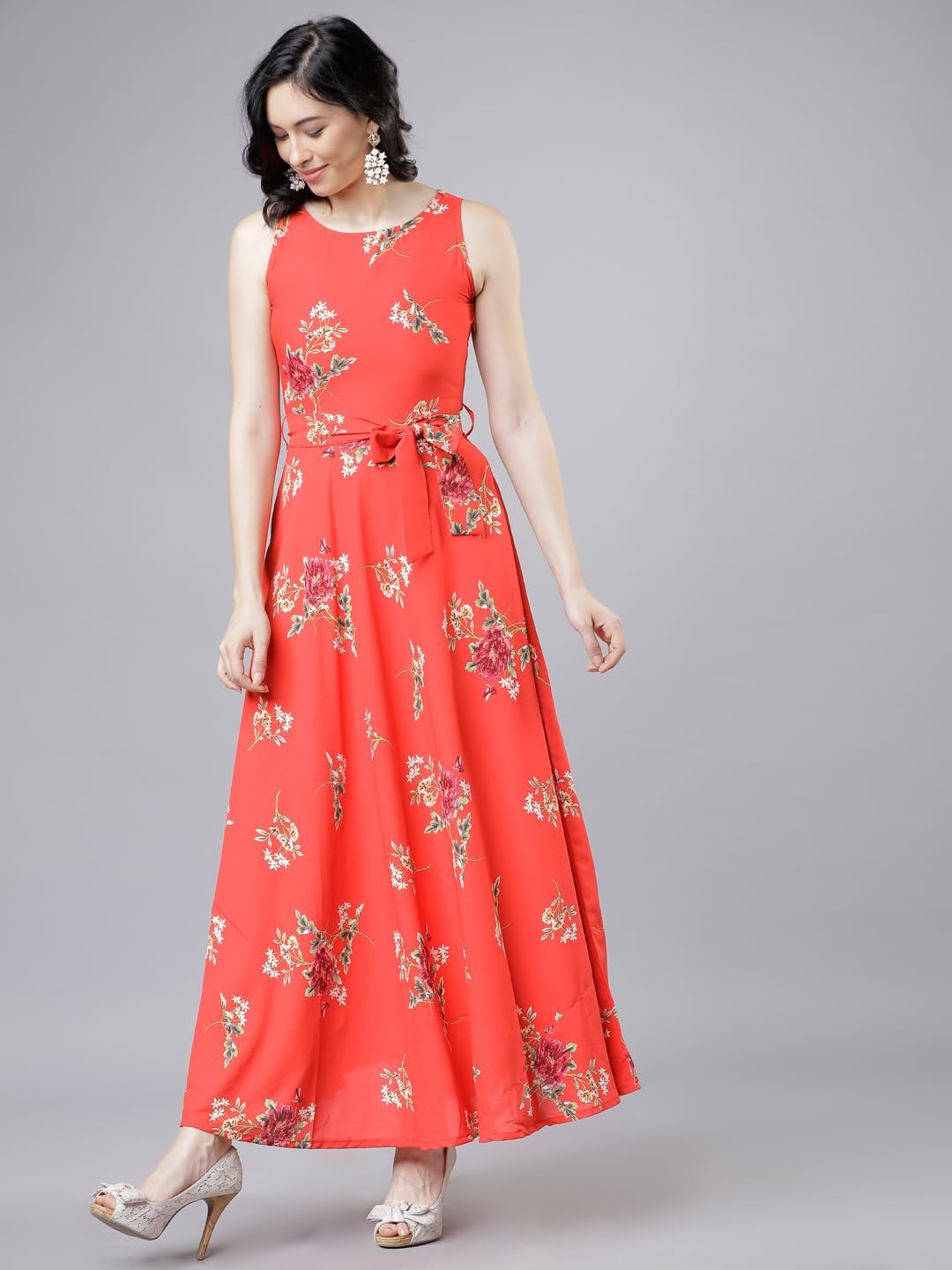 Tokyo Talkies Women's Sleeveless Boat Neck Printed Dresses | Stylish Dresses | Casual Dresses by Prixsa.com - Image 2