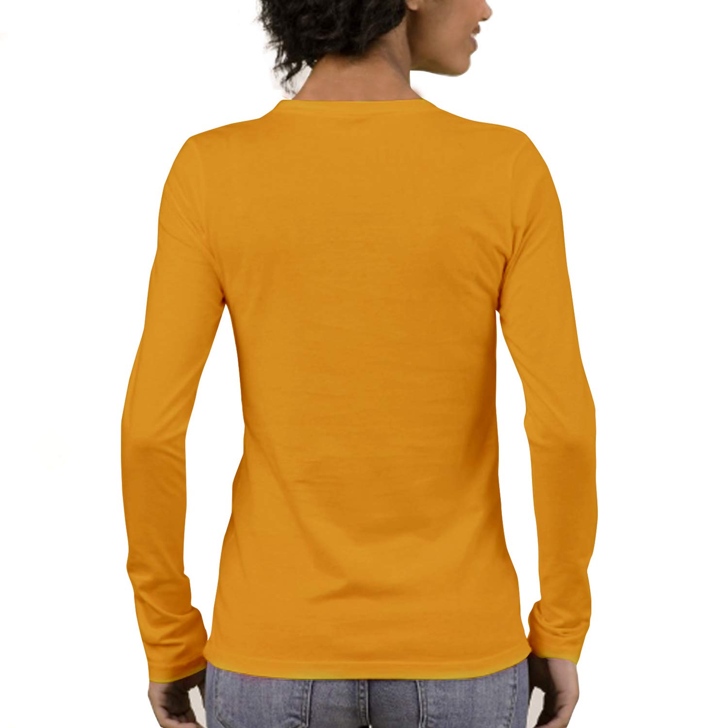 Pooplu Women's Regular Fit Tshirt Cute Elephant Cotton Printed Round Neck Full Sleeves Multicolour T Shirt. Animal, Cute Pootlu Animal Tshirts by Prixsa.com - Image 2