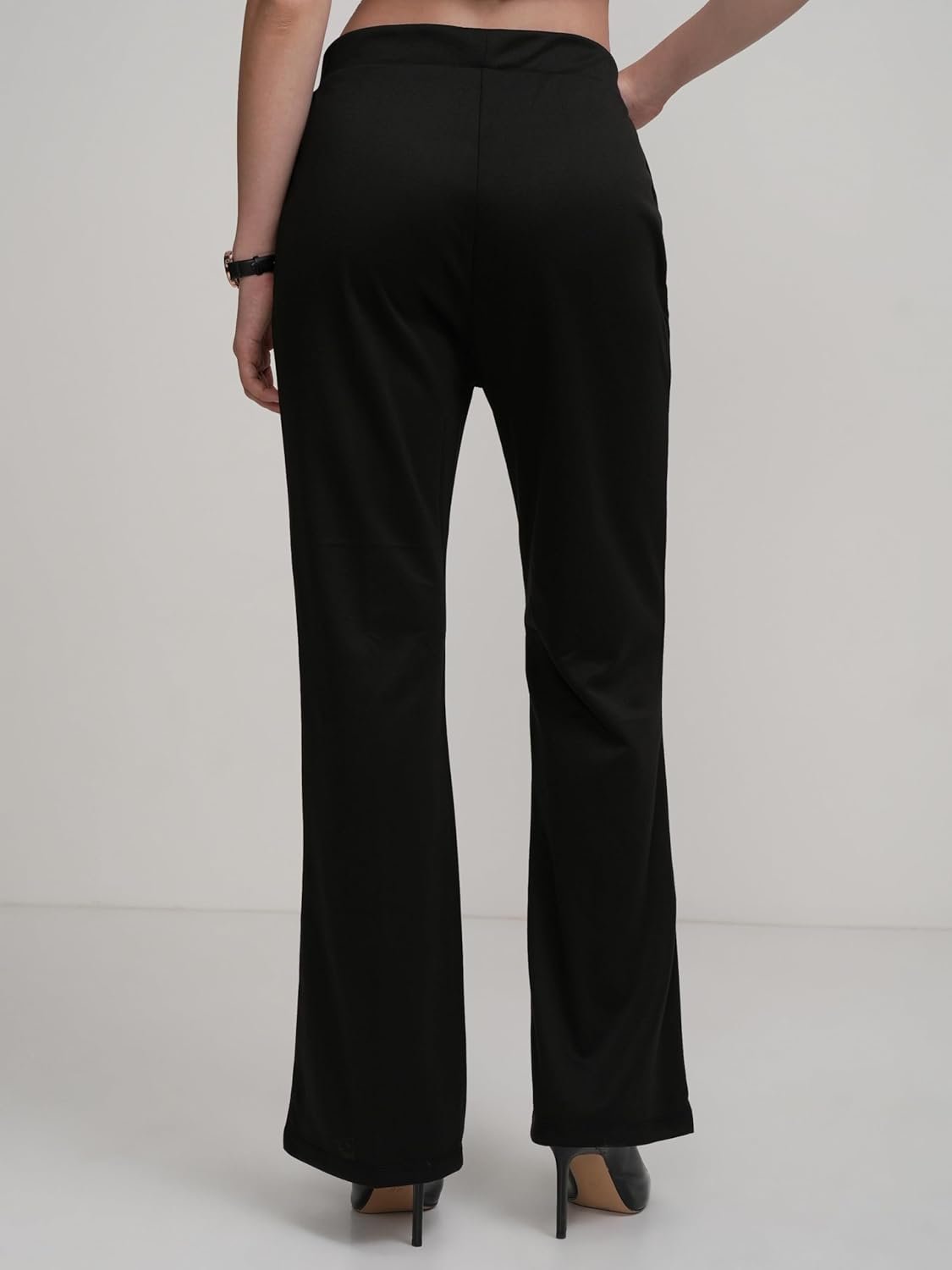 Tokyo Talkies Women's Slim Fit Bootcut Trousers | Stretchable Trousers | Casual Trousers | Mid-Rise by Prixsa.com - Image 6