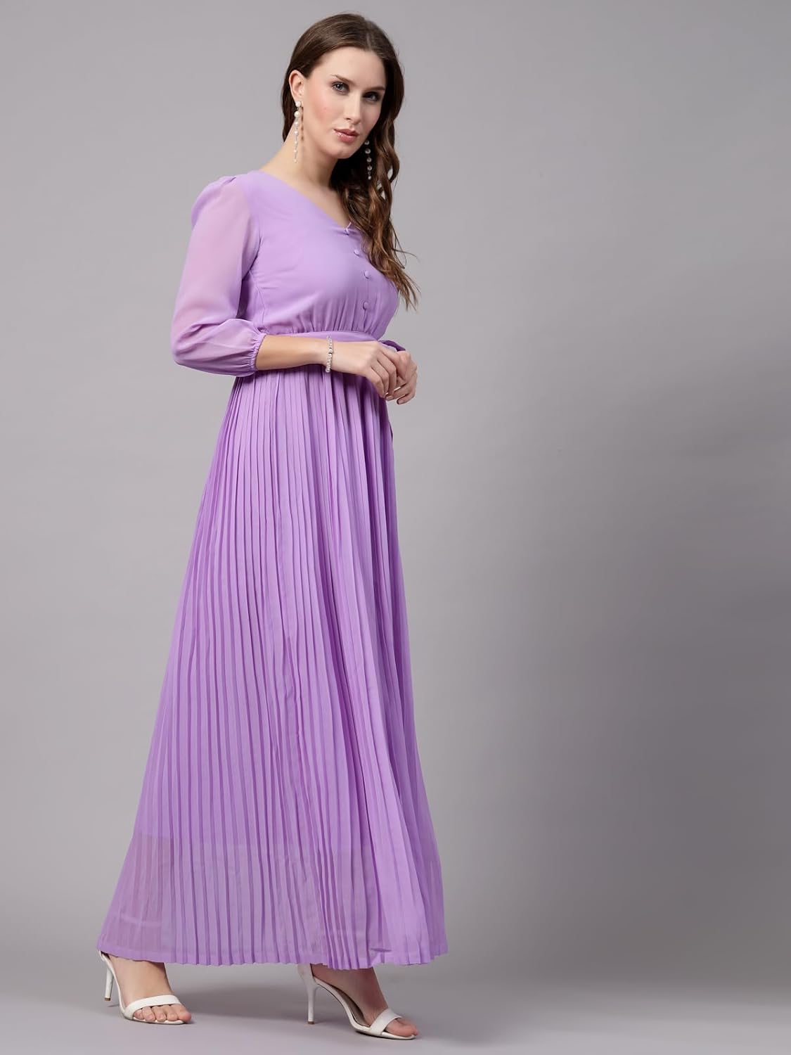 AAYU Solid FIT & Flare Dress for Women & Girl by Prixsa.com - Image 3