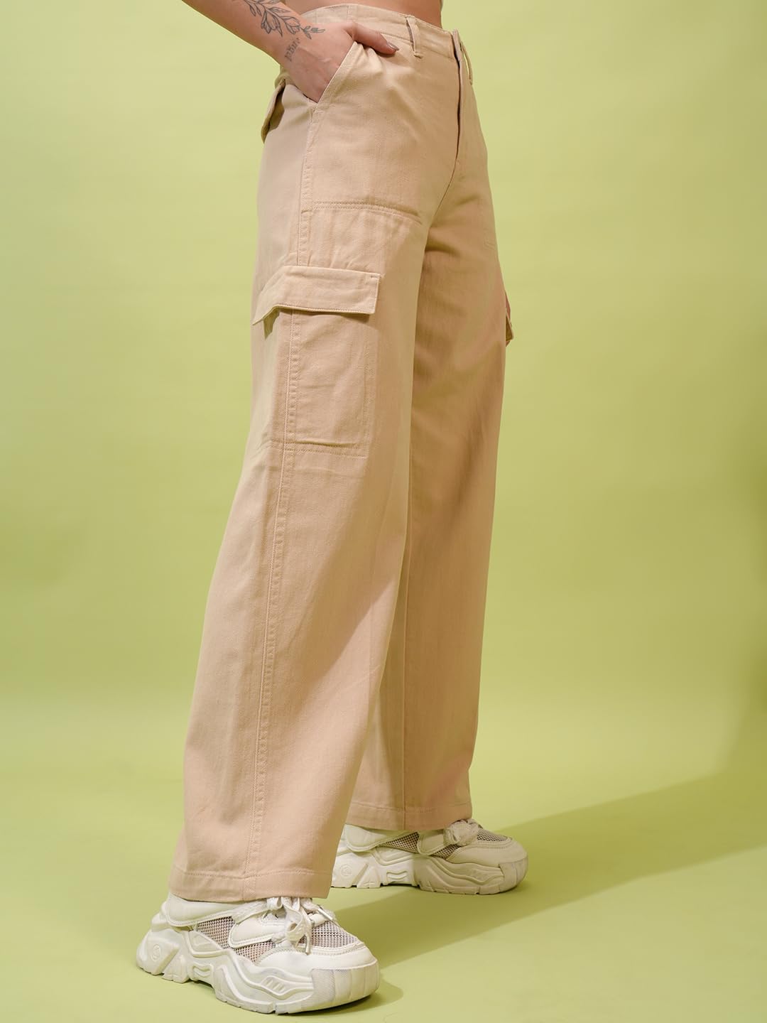 Tokyo Talkies Women's Flared Casual Pants by Prixsa.com - Image 4