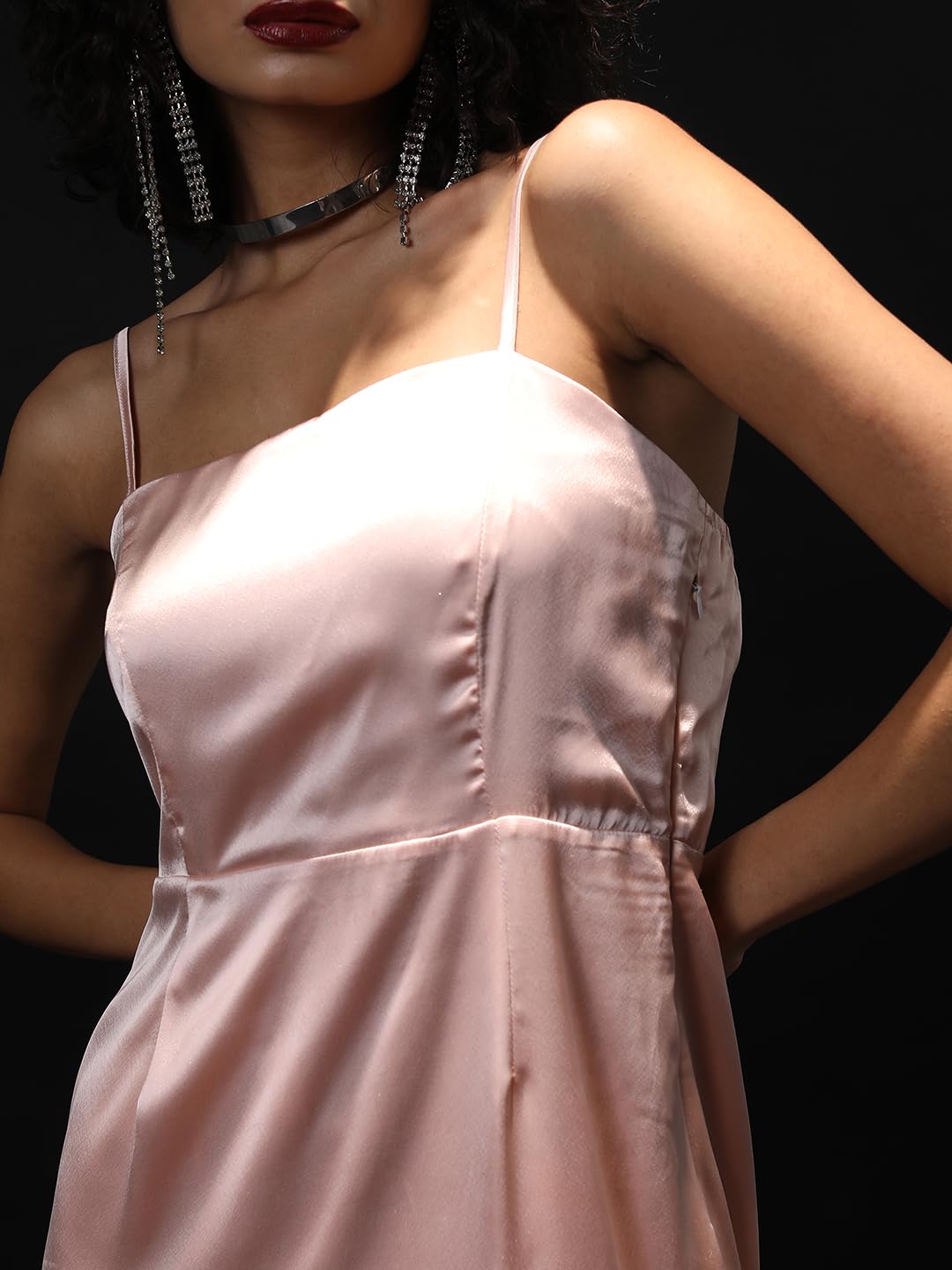 Tokyo Talkies Women's Sleeveless Square Neck Solid Dresses | Stylish Dresses | Party Dresses by Prixsa.com - Image 7