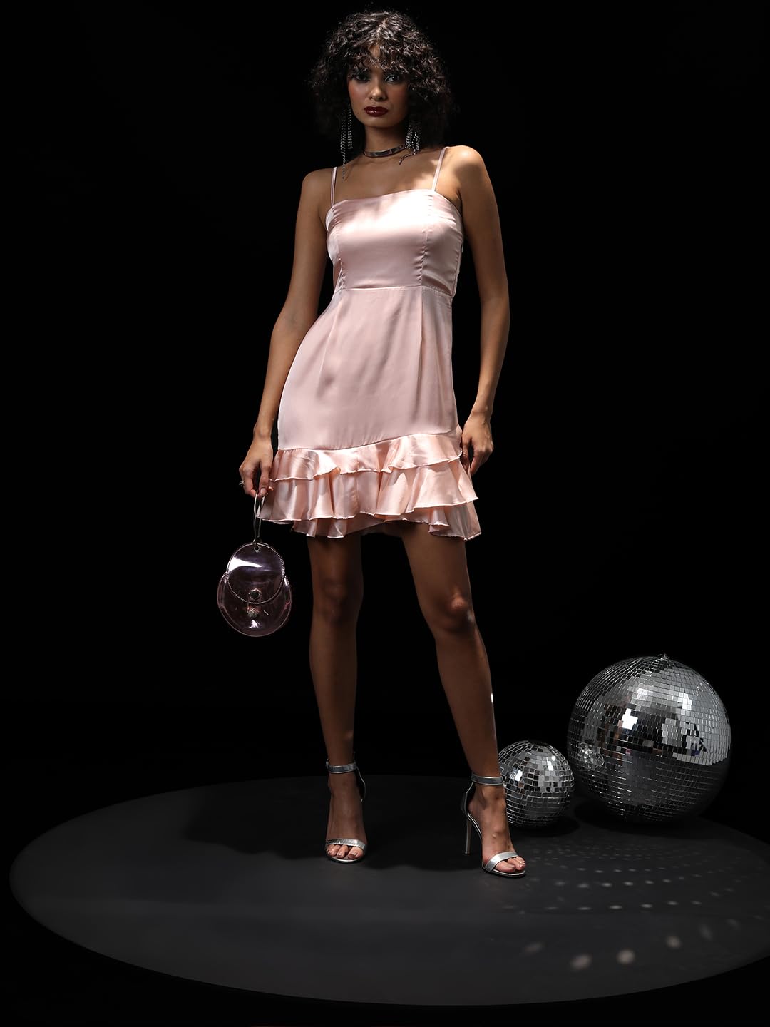 Tokyo Talkies Women's Sleeveless Square Neck Solid Dresses | Stylish Dresses | Party Dresses by Prixsa.com - Image 2
