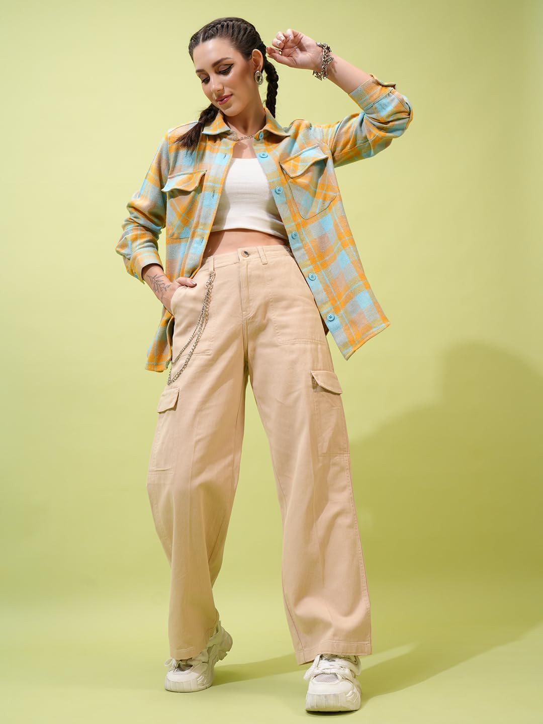 Tokyo Talkies Women's Flared Casual Pants by Prixsa.com - Image 2