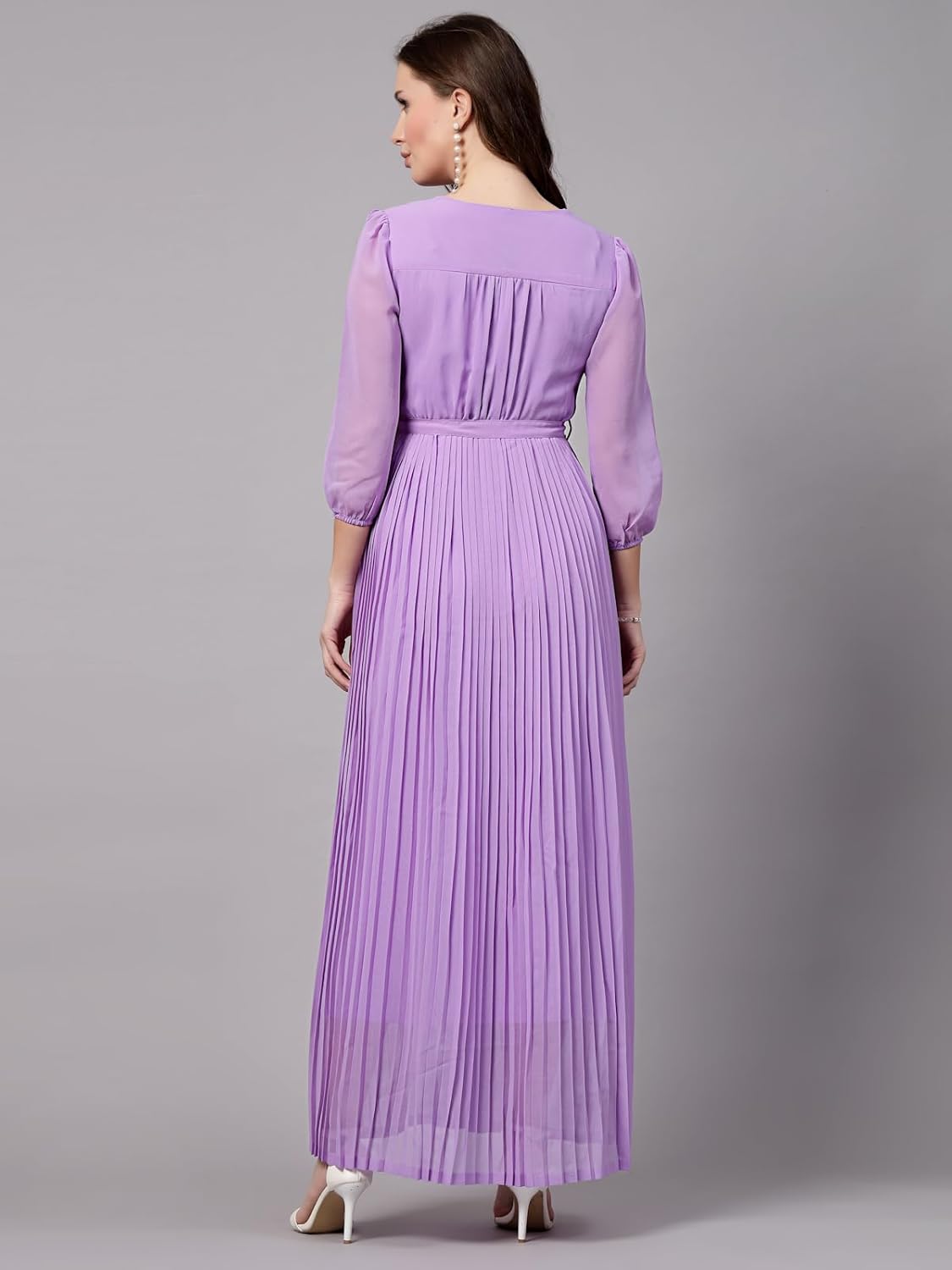 AAYU Solid FIT & Flare Dress for Women & Girl by Prixsa.com - Image 2