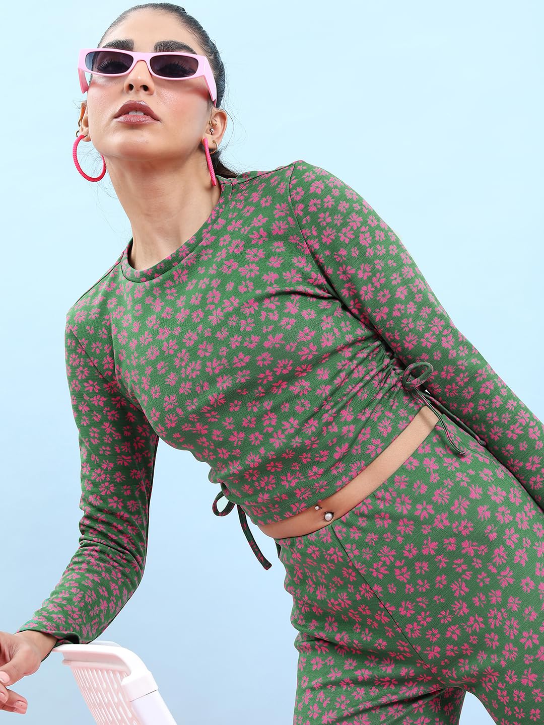 Tokyo Talkies Women's Long Sleeves Round Neck Printed Tops| Stylish | Casual Wear by Prixsa.com - Image 5