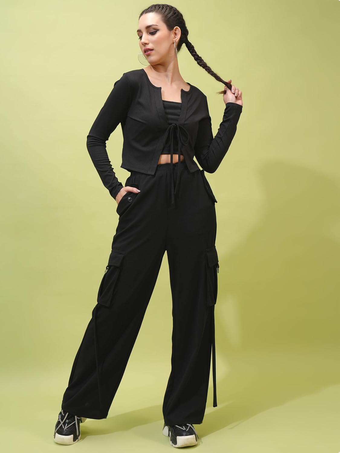 Tokyo Talkies Women's Straight Casual Pants by Prixsa.com - Image 2