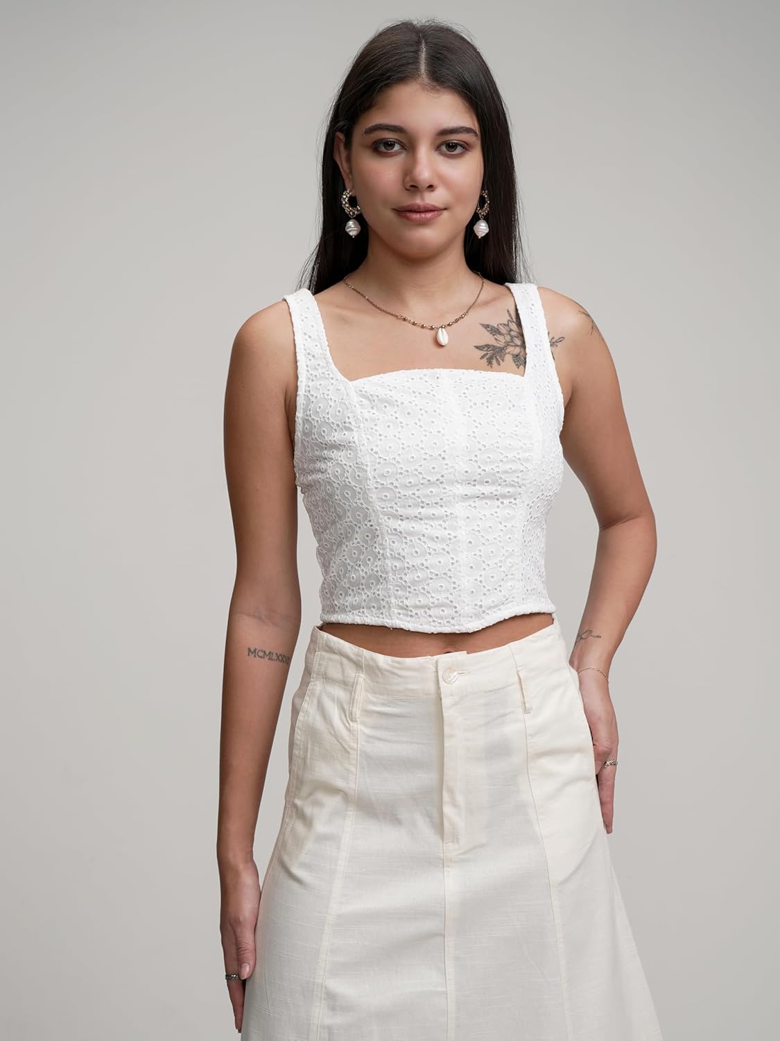 Tokyo Talkies Women's Solid Regular Fit Shirt by Prixsa.com - Image 5