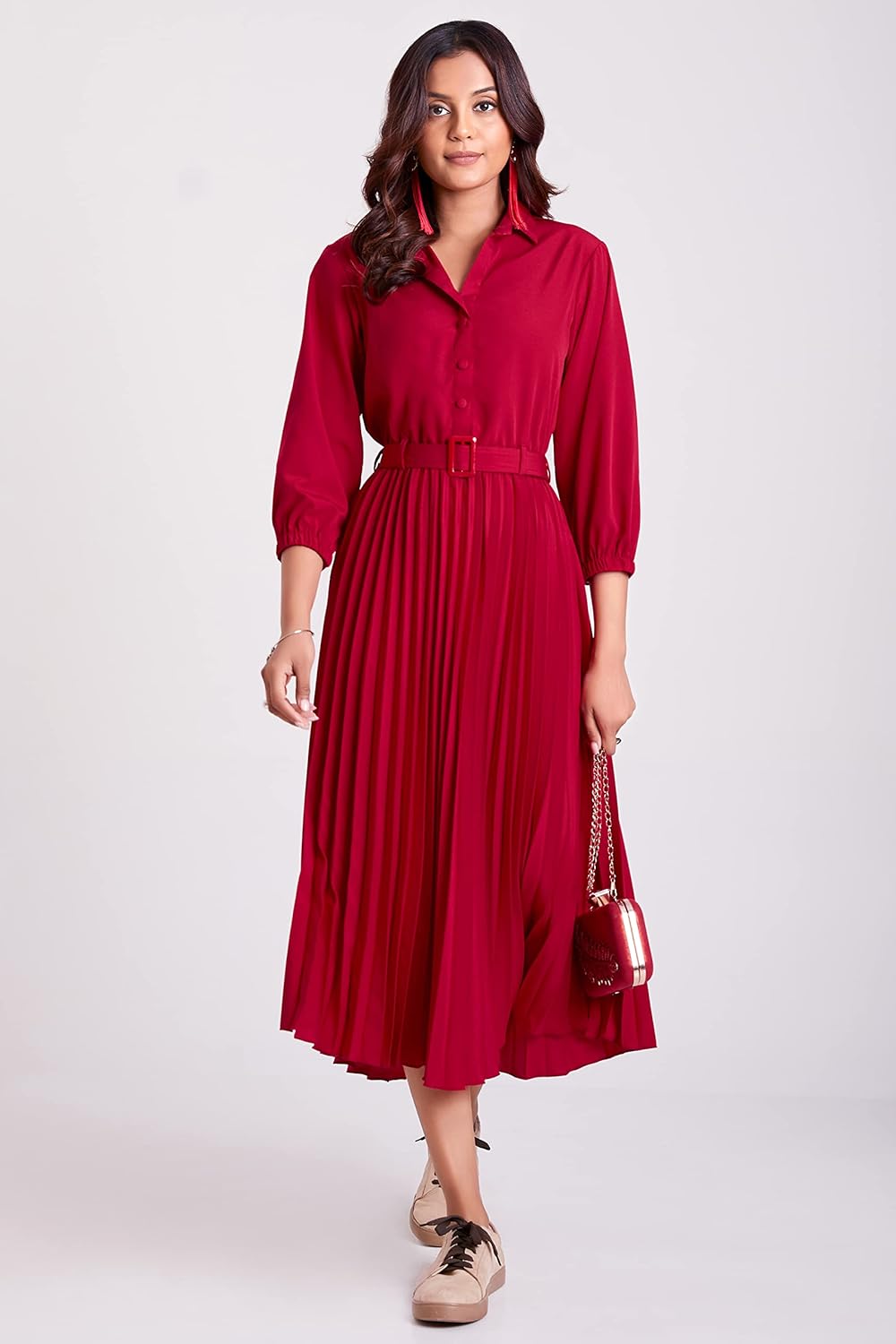 flowervelly Summer Dresses for Women one Piece Dress Naira Cut Kurta Set midi Dress Cord Set Long Dresses Cotton Kurta Set for Women Green by Prixsa.com - Image 8