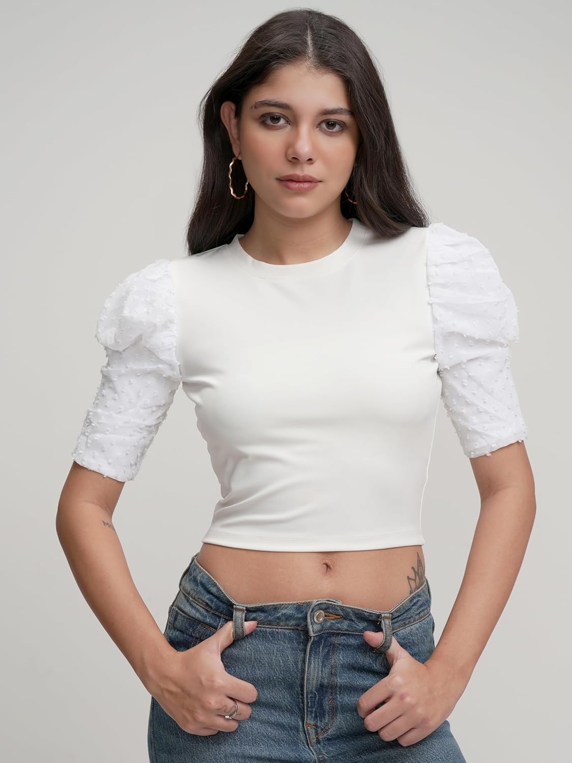 Tokyo Talkies Women's Solid Regular Fit Shirt by Prixsa.com - Image 5