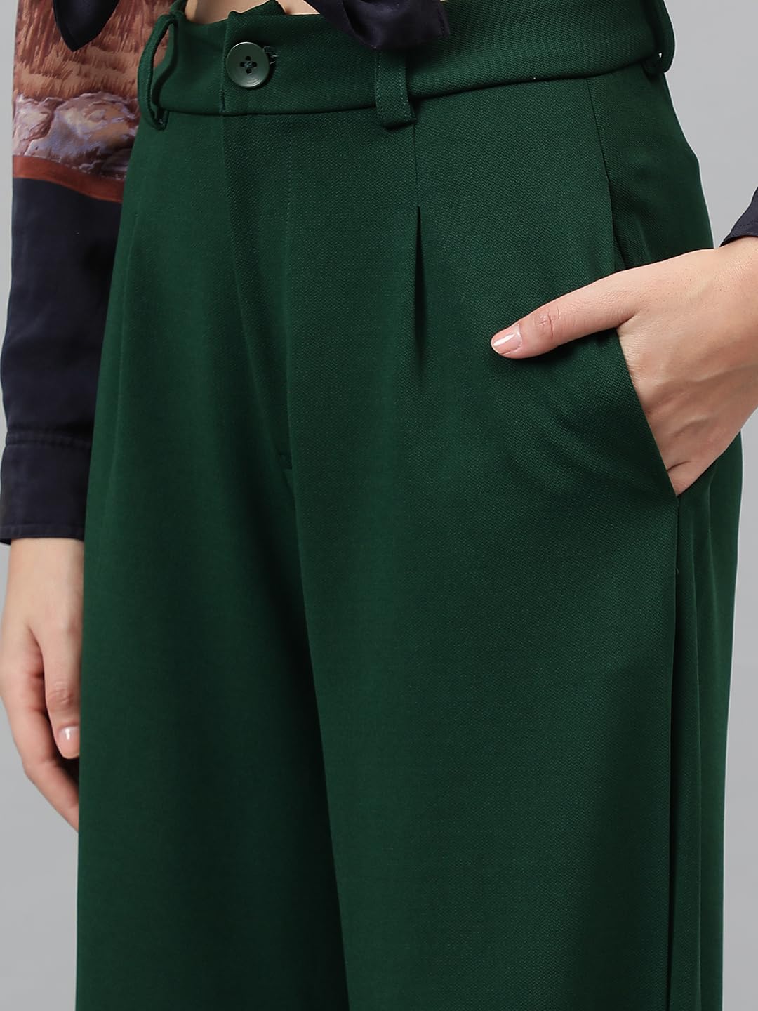 KOTTY Women's Straight Fit Mid Rise Trouser by Prixsa.com - Image 3