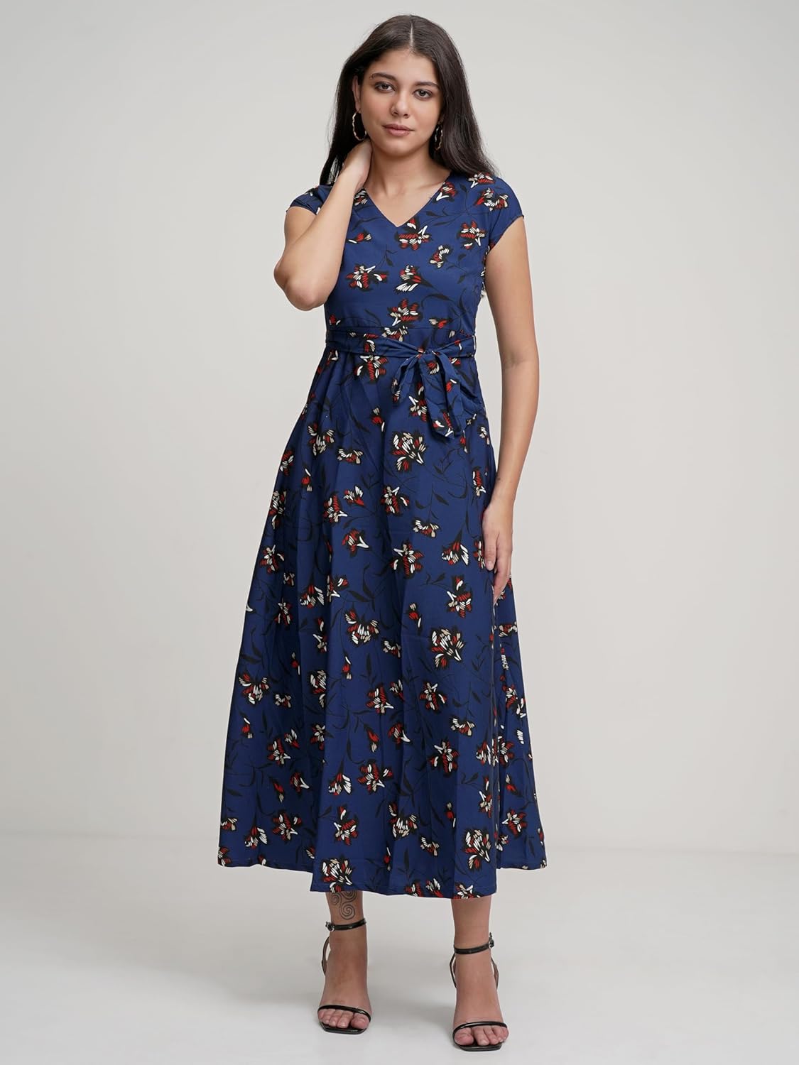 Tokyo Talkies Women's Polyester TTJ6002866 Calf Length Dress by Prixsa.com - Image 5
