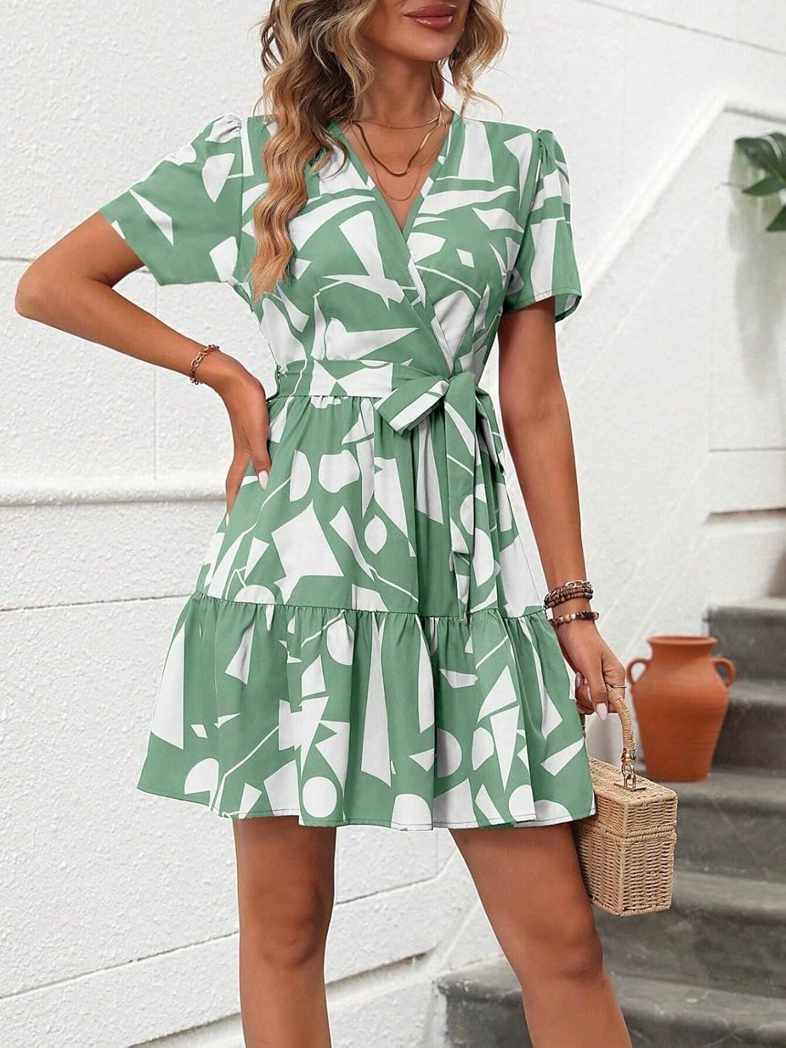 Leriya Fashion Women Fit and Flare Rayon Western Above The Knee Party Dress by Prixsa.com - Image 2