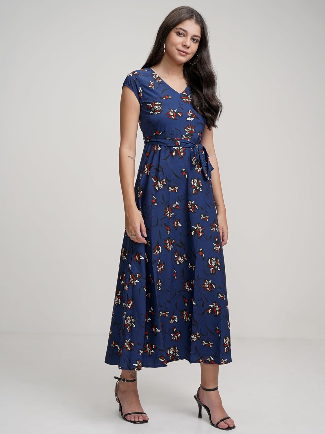 Tokyo Talkies Women's Polyester TTJ6002866 Calf Length Dress by Prixsa.com - Image 4