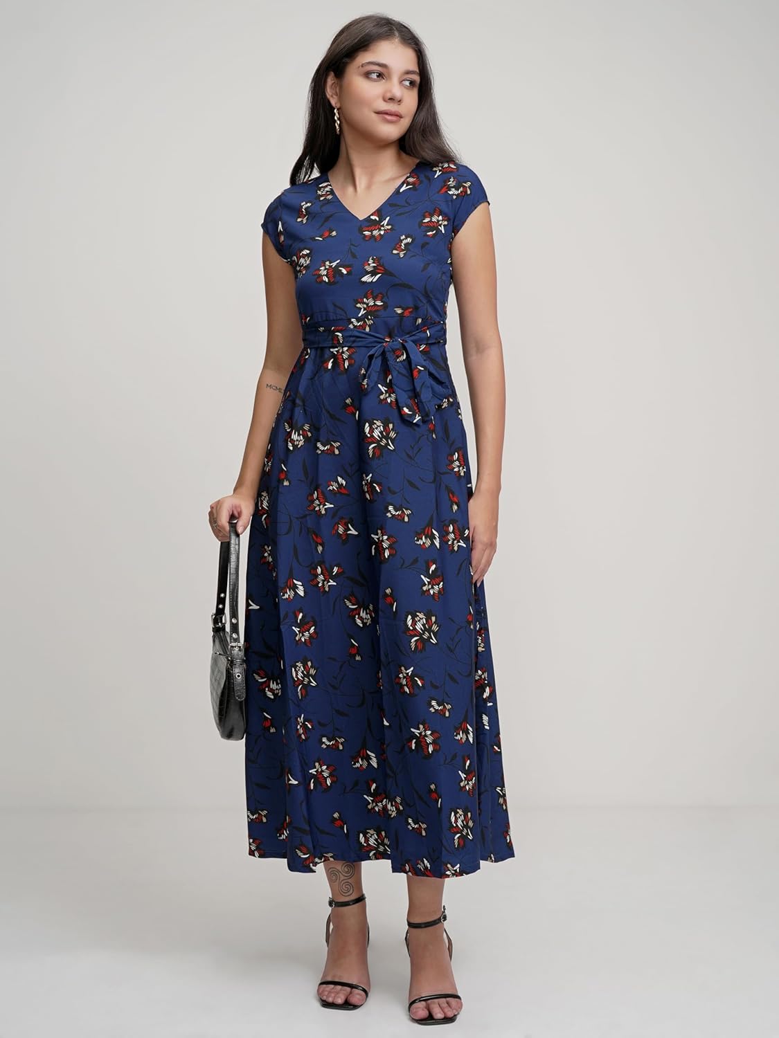 Tokyo Talkies Women's Polyester TTJ6002866 Calf Length Dress by Prixsa.com - Image 2