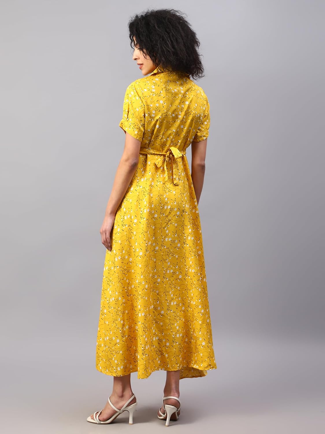 ELVORA Floral Print Women's Maxi Shirt Dress by Prixsa.com - Image 7