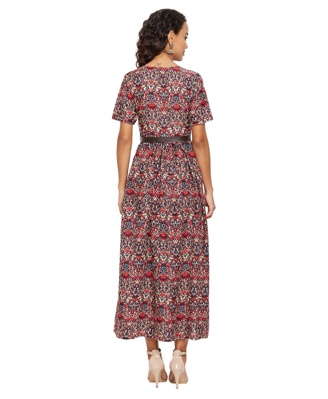 Uptownie Lite Women's Crepe Skater Maxi Dress by Prixsa.com - Image 5