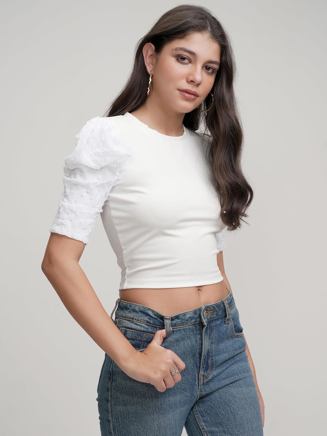Tokyo Talkies Women's Solid Regular Fit Shirt by Prixsa.com - Image 4