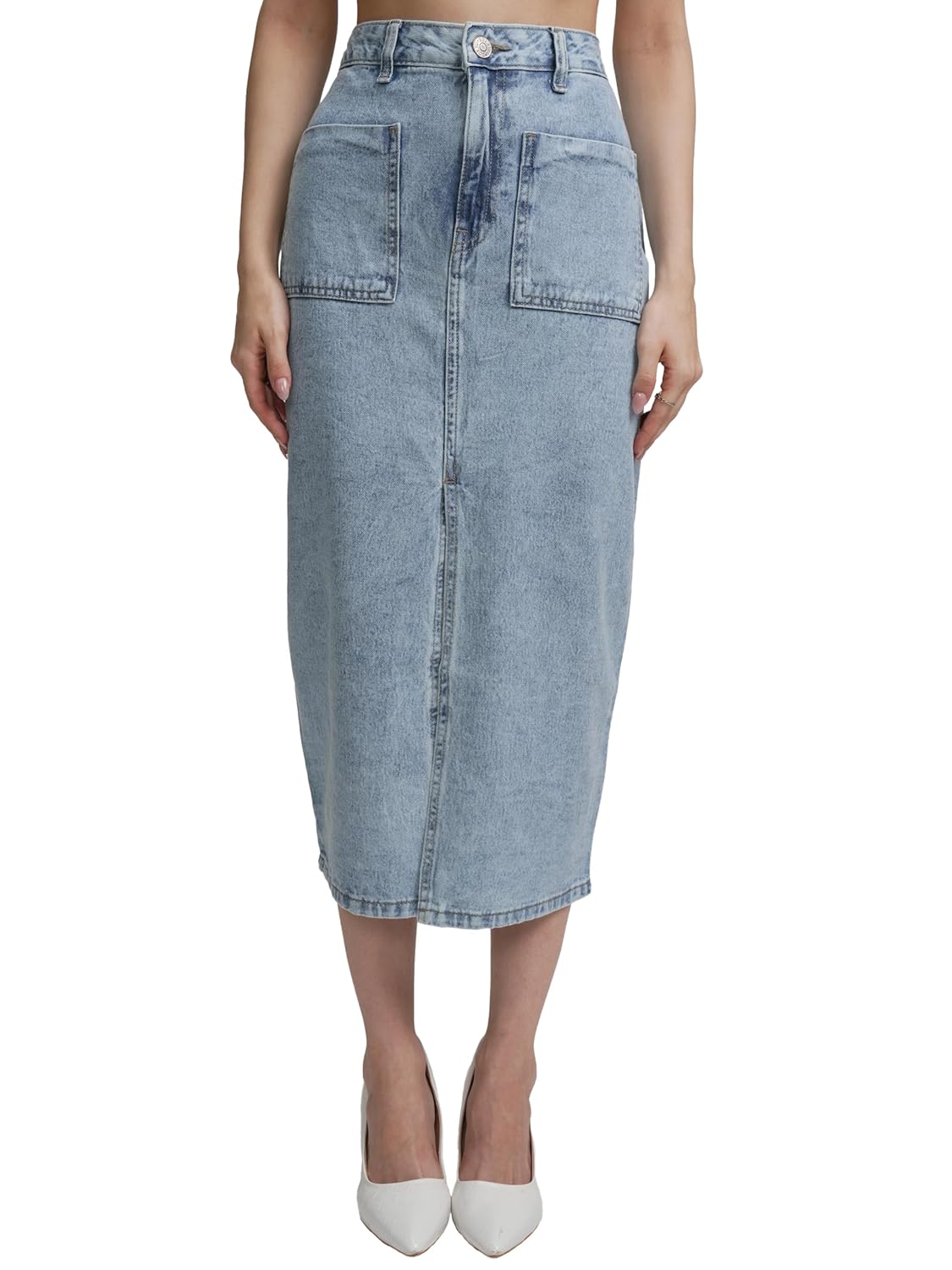 Tokyo Talkies Women's Straight Fit Straight Skirts| Mid-Rise| Women Skirt | Skirt for Women by Prixsa.com