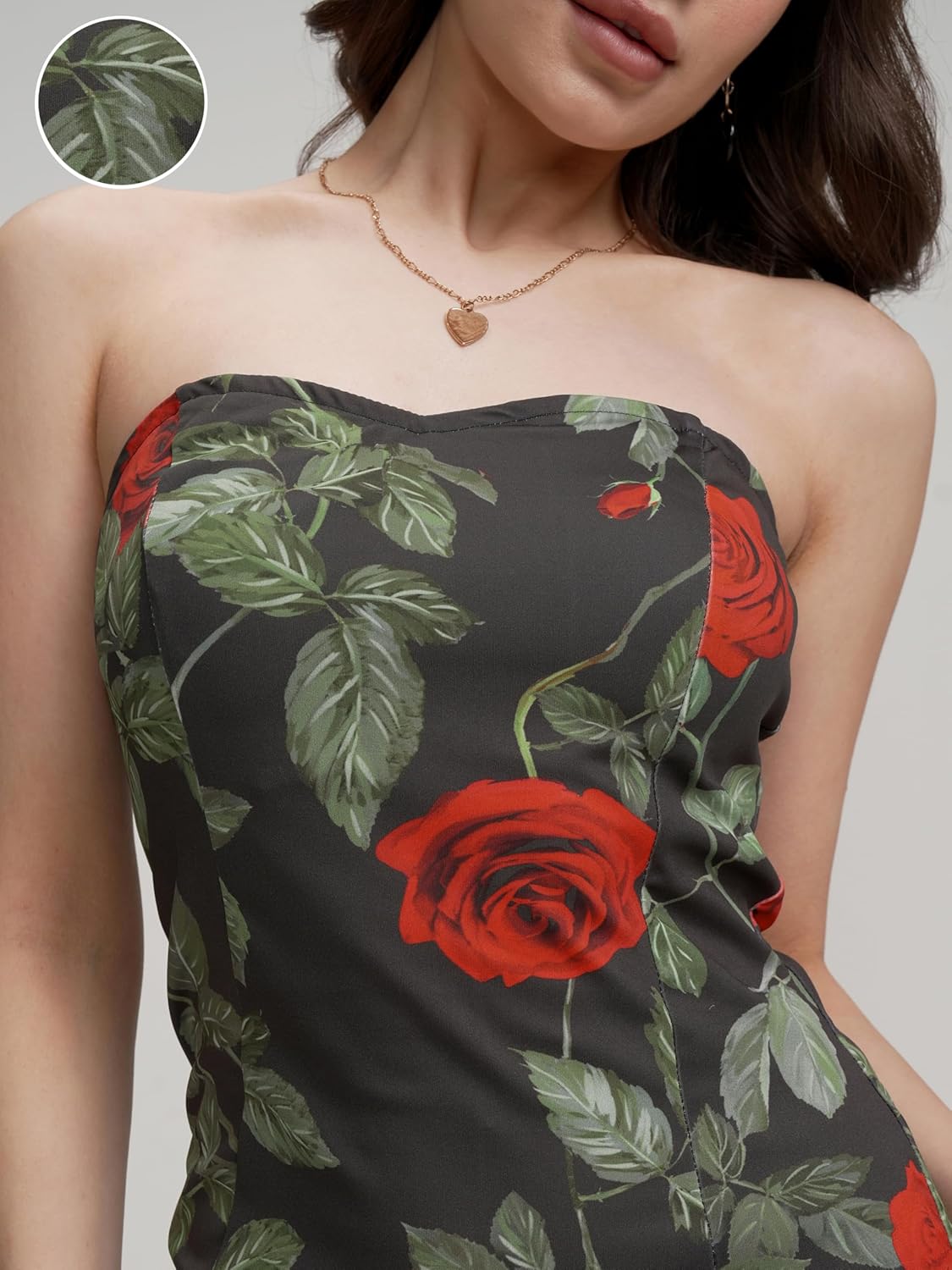 Tokyo Talkies Womens Glamorous Off-Shoulder Floral Bodycon Mini Dress | Sleek & Flattering Silhouette for A Bold Statement| Stylish by Prixsa.com - Image 8