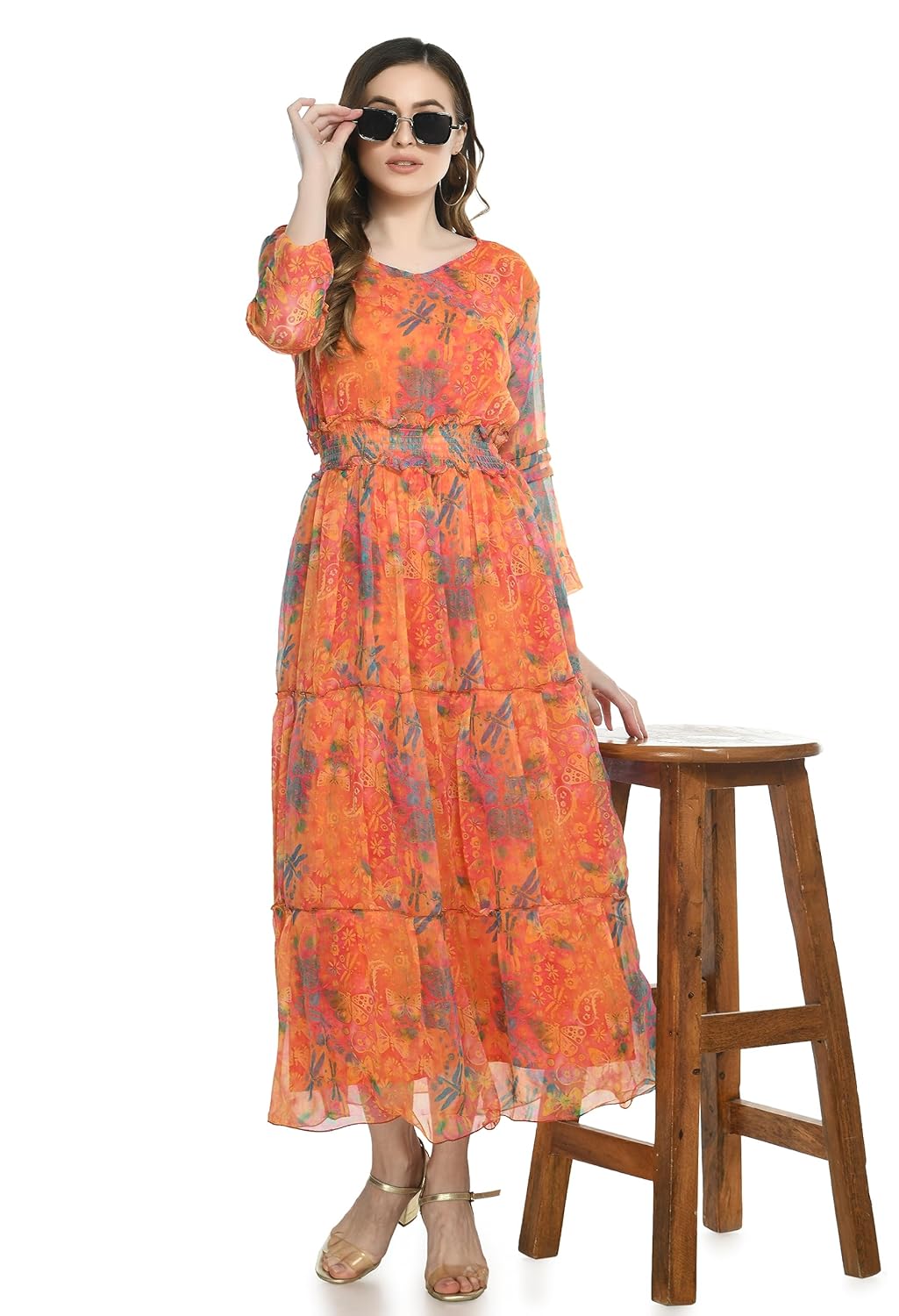 YOGYATA Women's Maxi A-Line Dress by Prixsa.com - Image 5