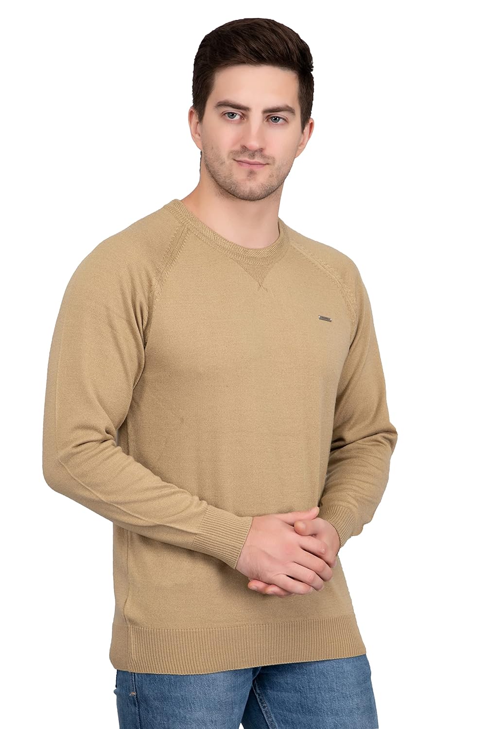 GODFREY Round Neck Woolen Sweaters for Men by Prixsa.com