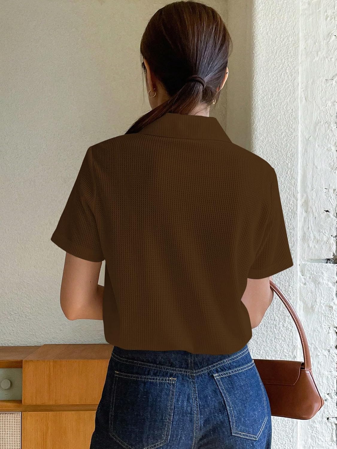 Leriya Fashion Stylish Korean Tops for Women – Oversized T-Shirts, Crop Tanks & Trendy Summer Wear | Casual Street Style Co-ord Tops by Prixsa.com - Image 2