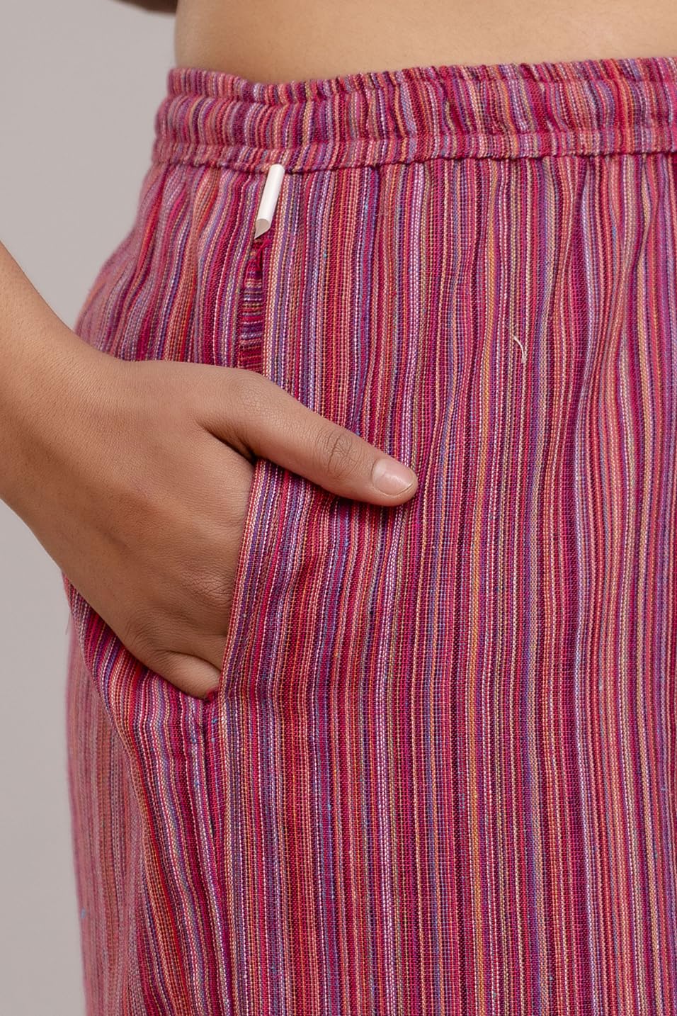 KANCHUK Woman K RED Cotton Pallazo Pant by Prixsa.com - Image 5