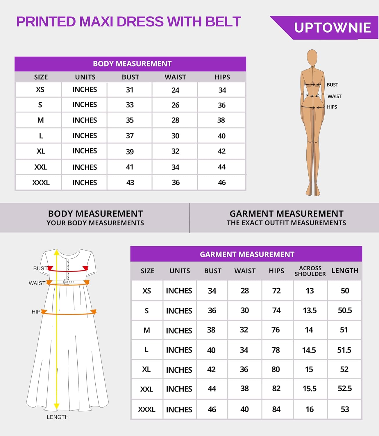 Uptownie Lite Women's Crepe Skater Maxi Dress by Prixsa.com - Image 7