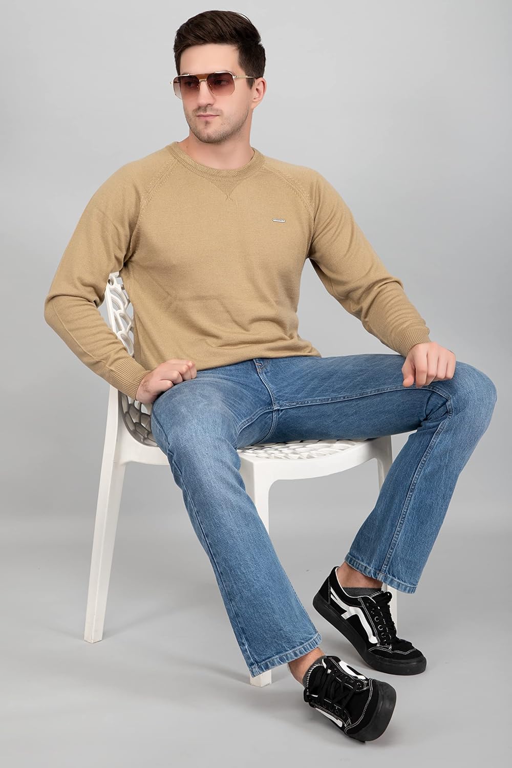 GODFREY Round Neck Woolen Sweaters for Men by Prixsa.com - Image 6