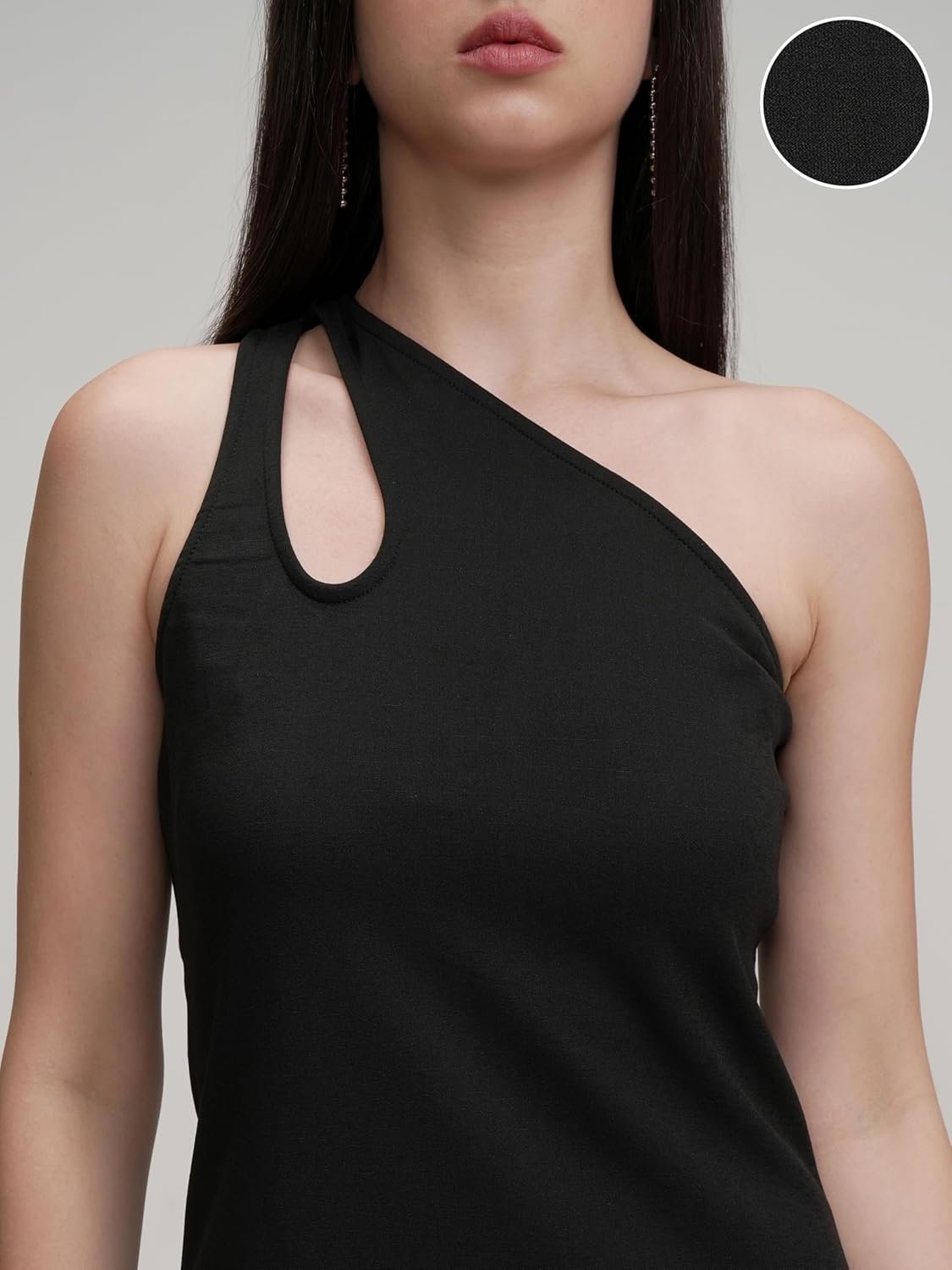 Tokyo Talkies Women's Dresses for Women | One Shoulder | Cut-Out Detail | Bodycon Sheath | Above Knee Dress | Chic & Stylish by Prixsa.com - Image 8